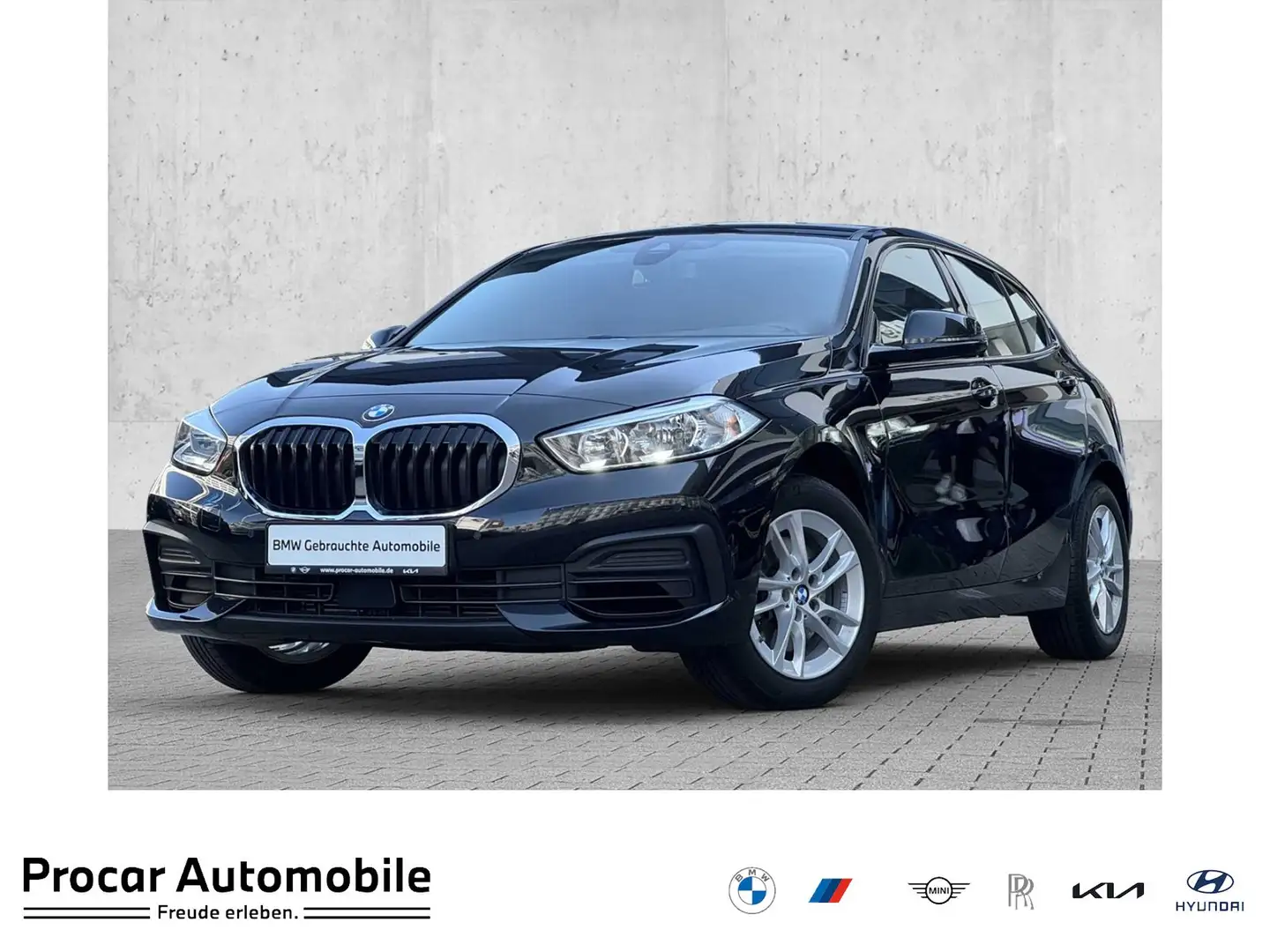 BMW 116 i LC+ Aut. Navi Shz DAB Tempomat Klimaa. Schwarz - 1