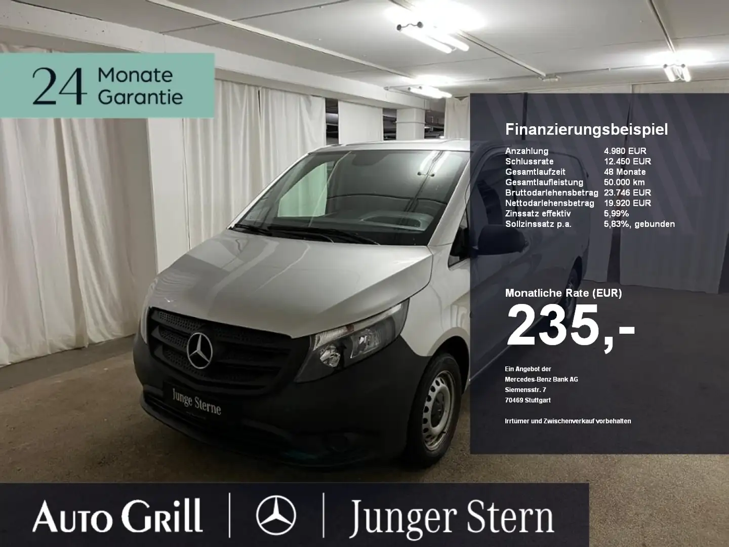 Mercedes-Benz Vito 114 CDI Lang Werkstatt-Umbau - Klima Argento - 1