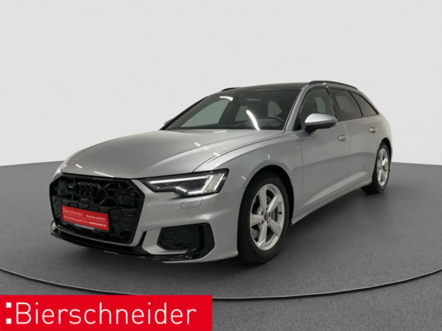 Audi A6 Av 50 TDI qu S-Line Black AHK MATRIX PANO HuD Silber - 2