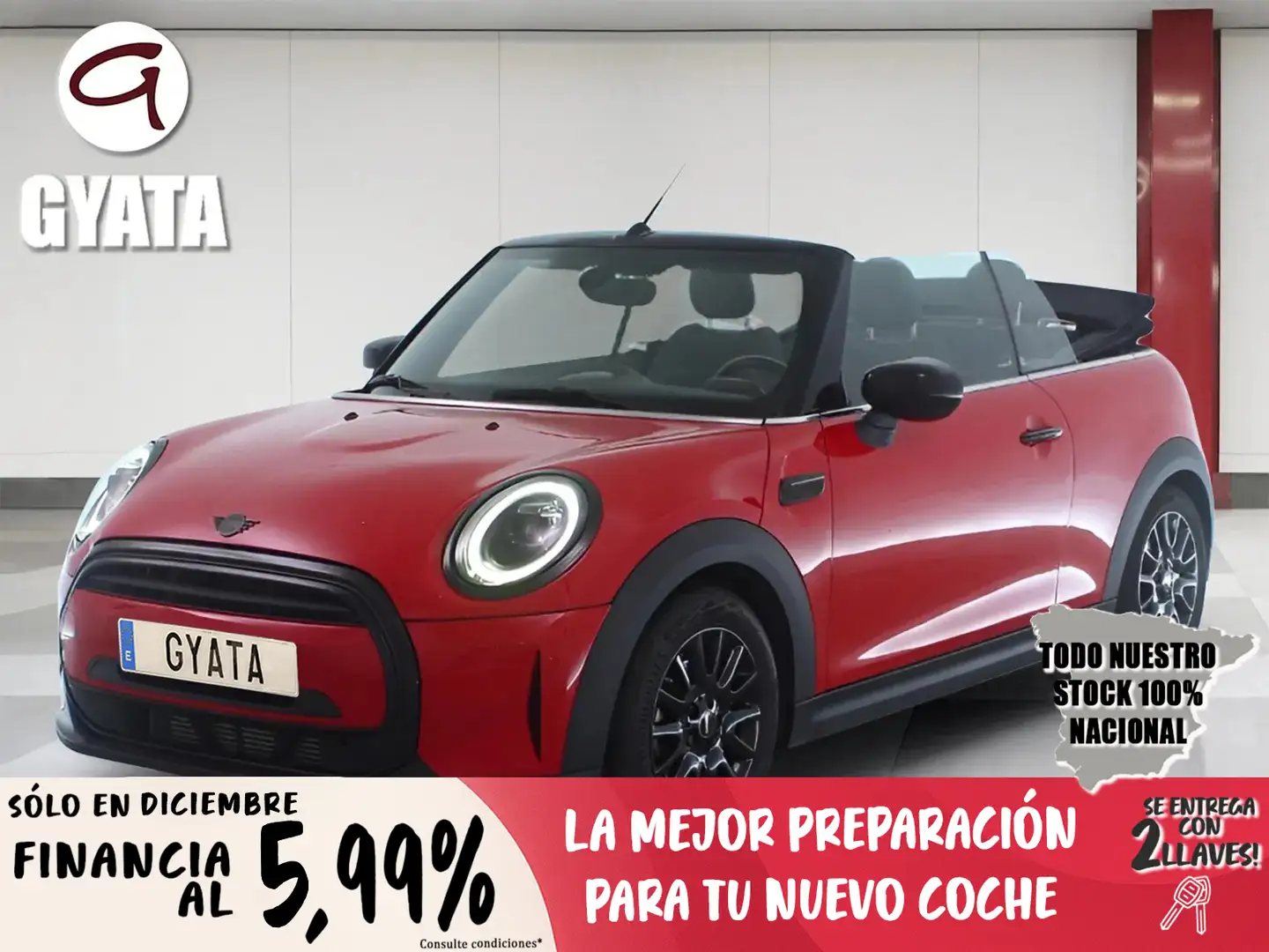 MINI Cooper Cabrio Rojo - 1