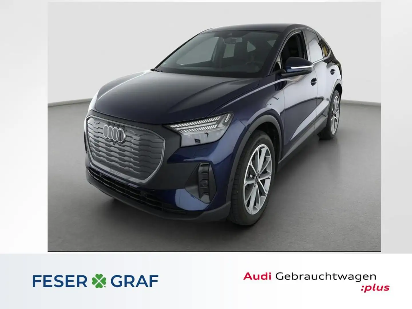 Audi Q4 e-tron S line 35 Sportback e-tron matrix LED/ AHK/ Wärmep Blau - 1