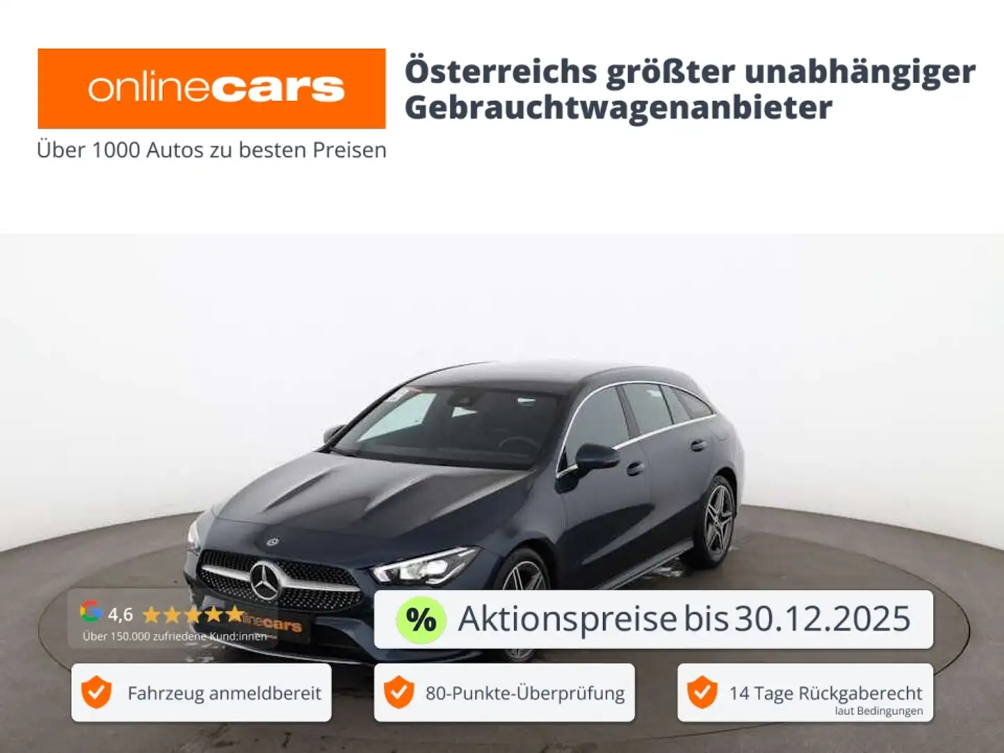 Mercedes-Benz CLA 200 d SB AMG Line Aut LED RADAR LEDER ASSIST Blau - 1