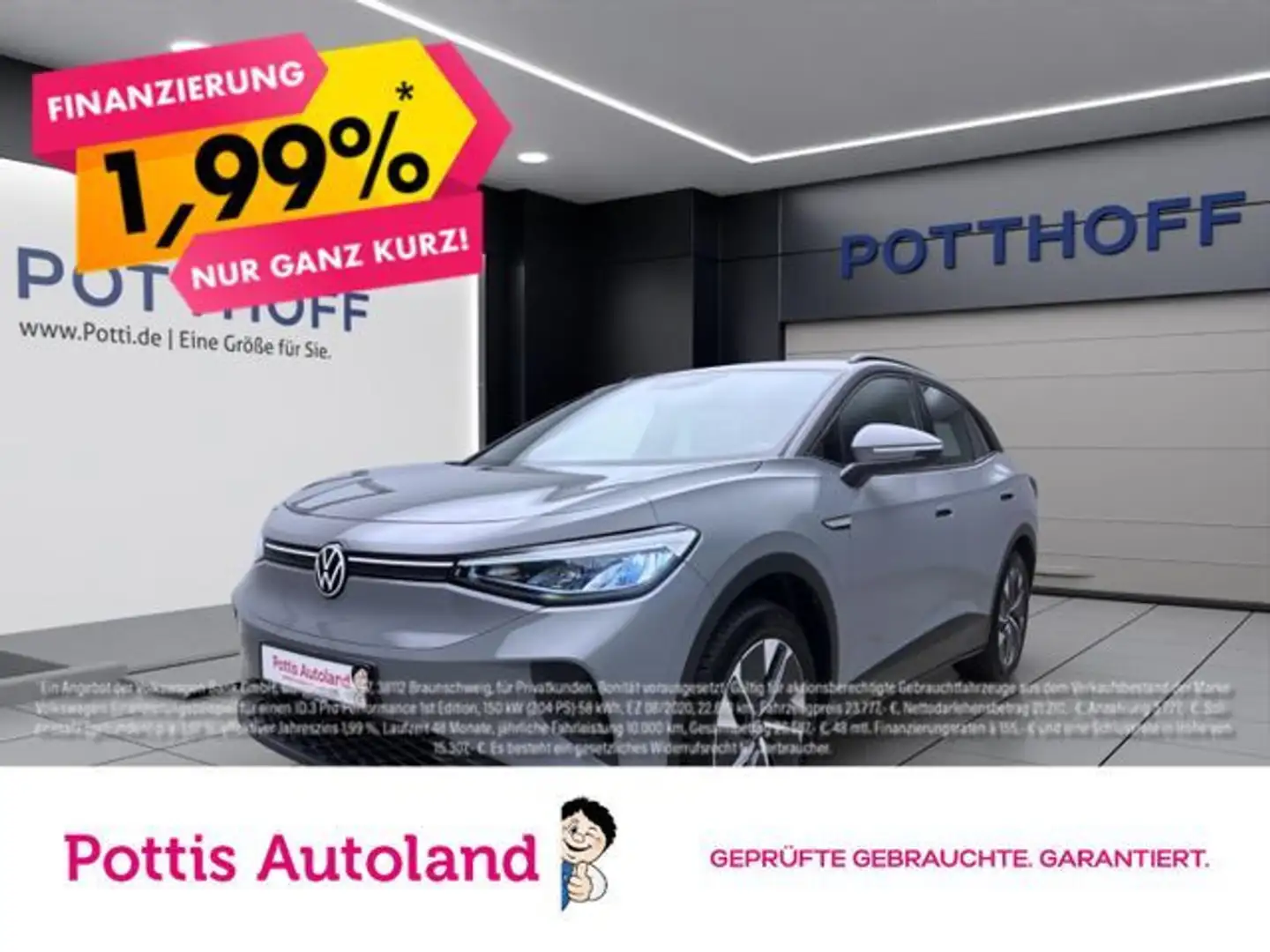 Volkswagen ID.4 PURE NAVI PDC KLIMA LED LM19 Grau - 1