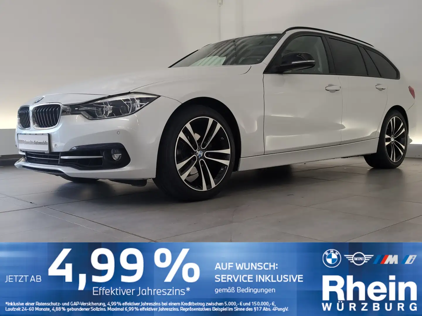 BMW 318 i Touring Sport Line SHZ/LRH/DAB Blanc - 1