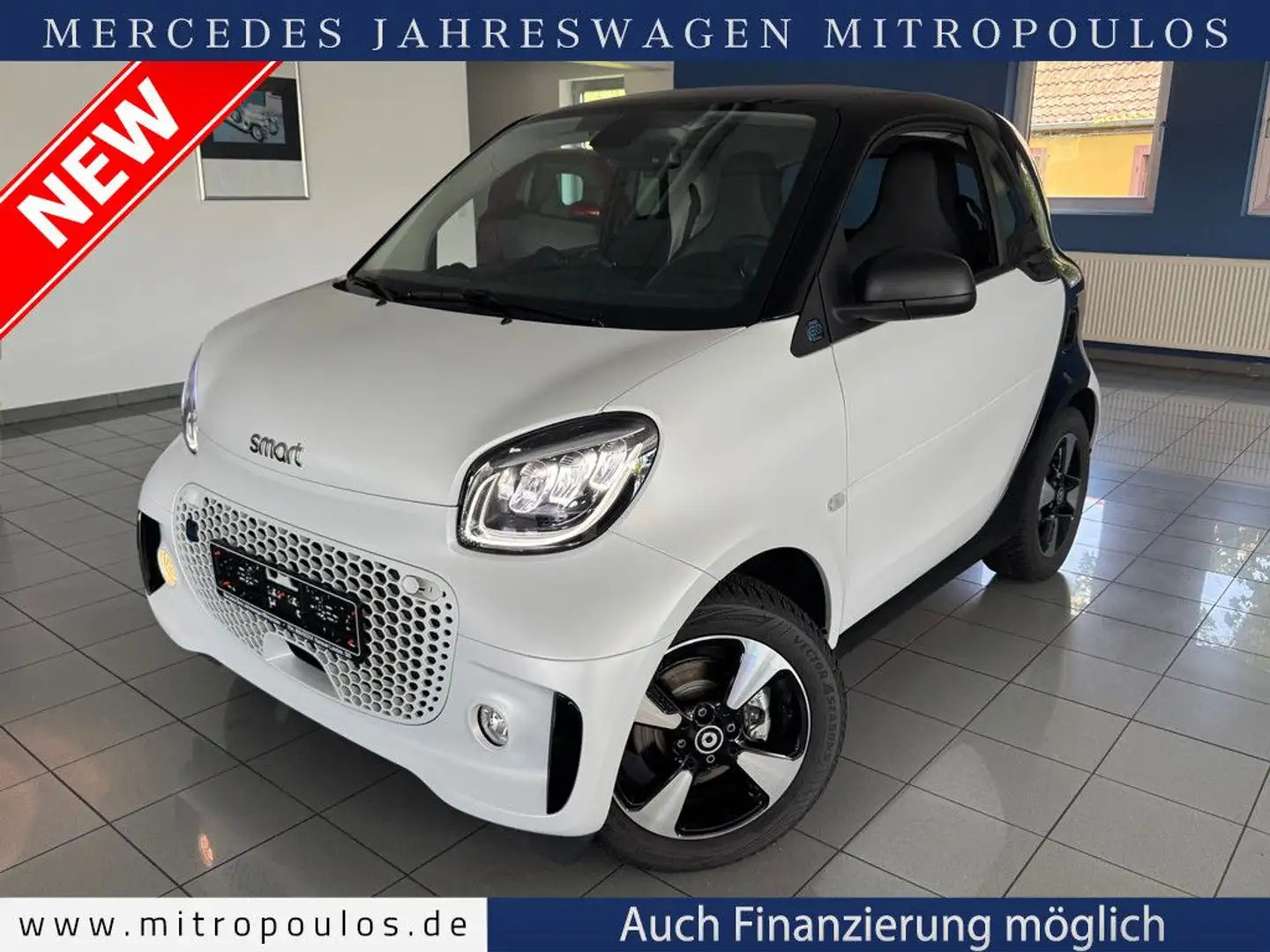 smart forTwo coupe EQ|22kW|Exclusive|PDC|CAM Blanc - 1
