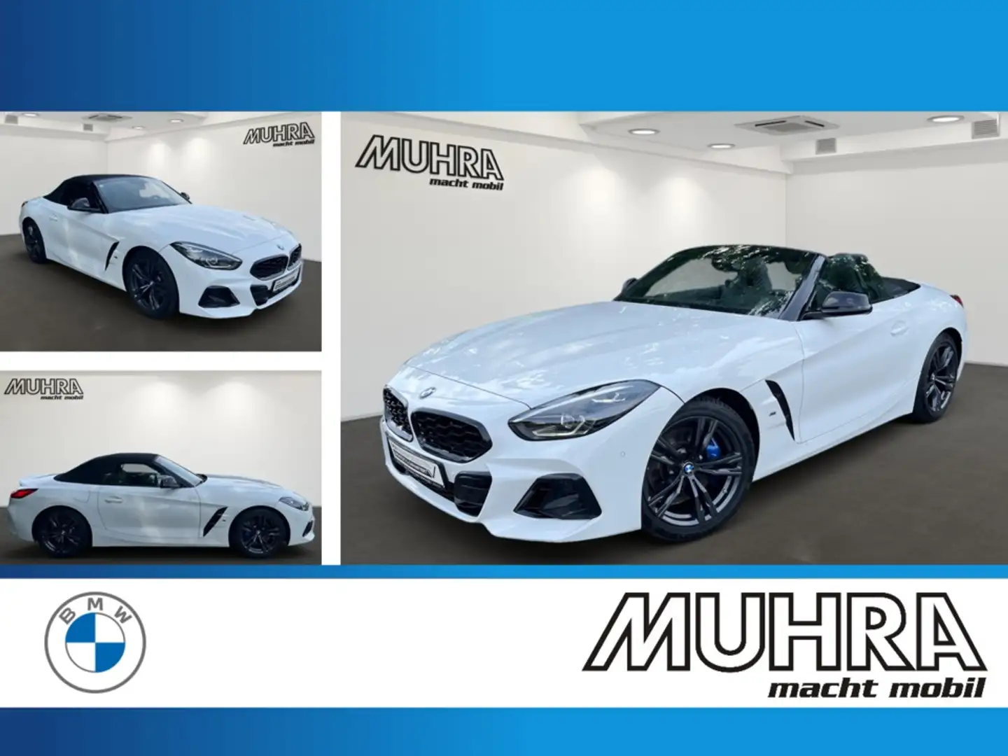 BMW Z4 M40i Cabrio HUD ACC Memory LED Harman Kardon Weiß - 1