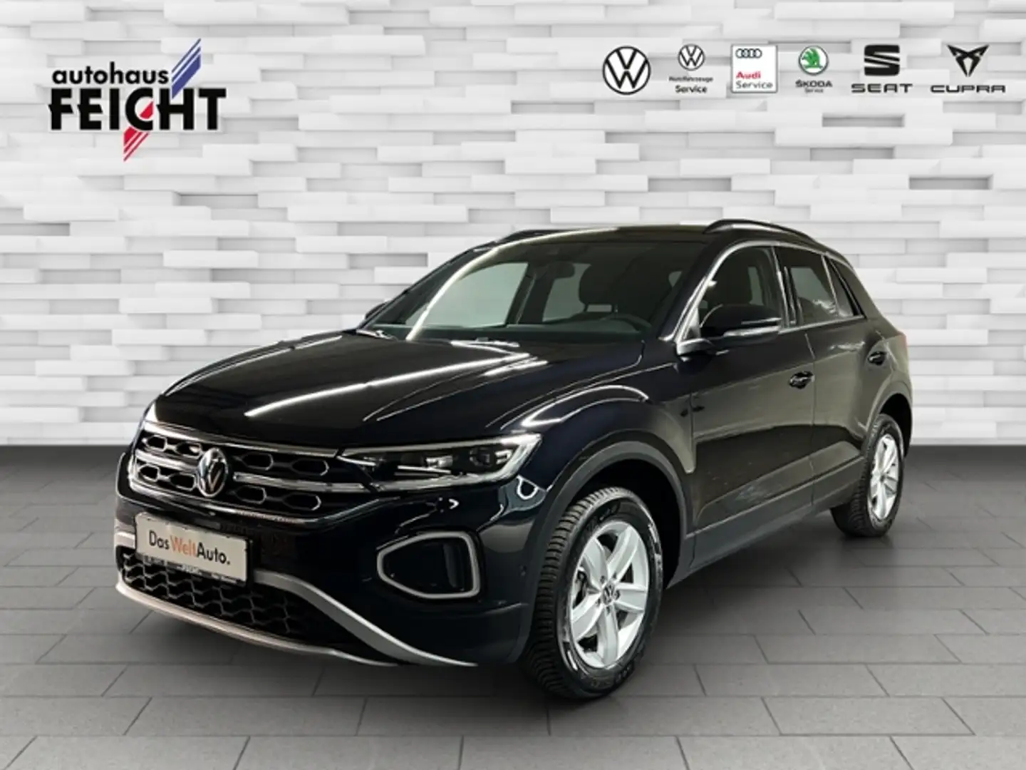 Volkswagen T-Roc 1.5 TSI Move+AHK+LED+RFK+ACC+NAVI+APP-CON. Schwarz - 1