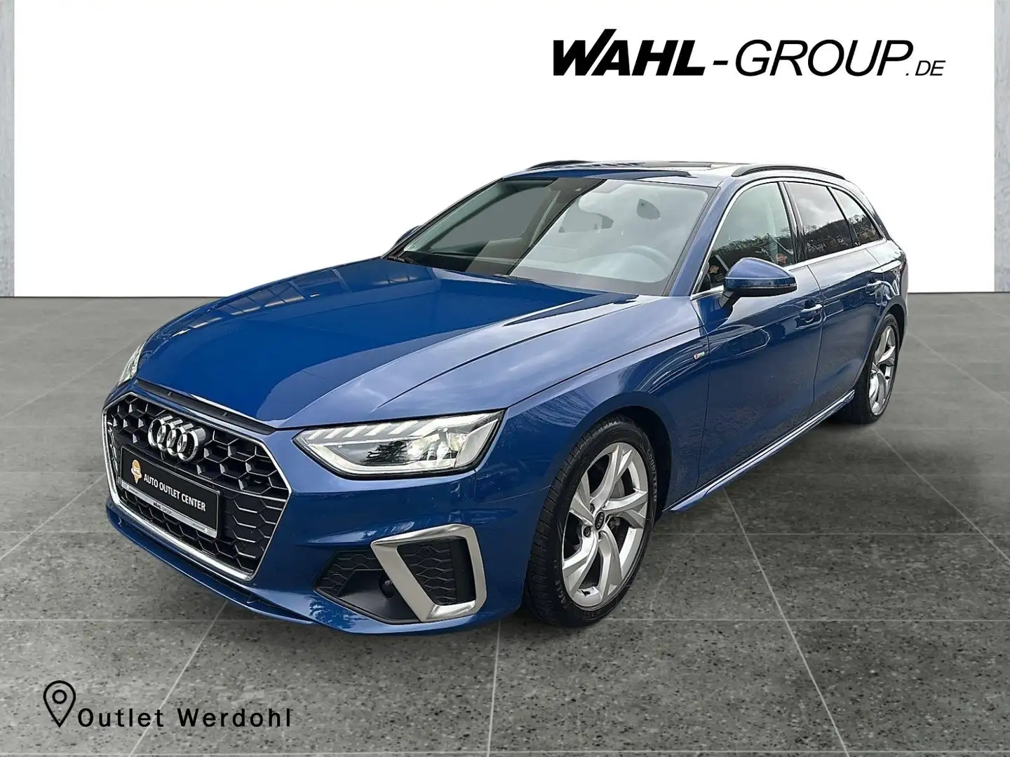 Audi A4 40 2,0 TDI AVANT S LINE*NAVI APPLE CAR PLAY*AHK KL Blau - 1