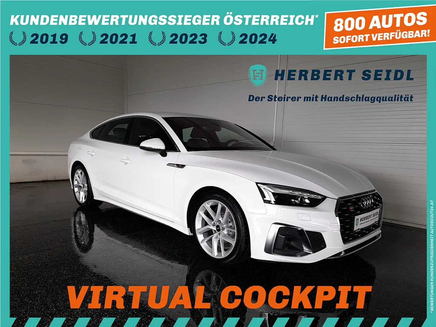 Audi S5 Sportback 3,0 TDI quattro S-tr. *MATRIX LED / N... Weiß - 1