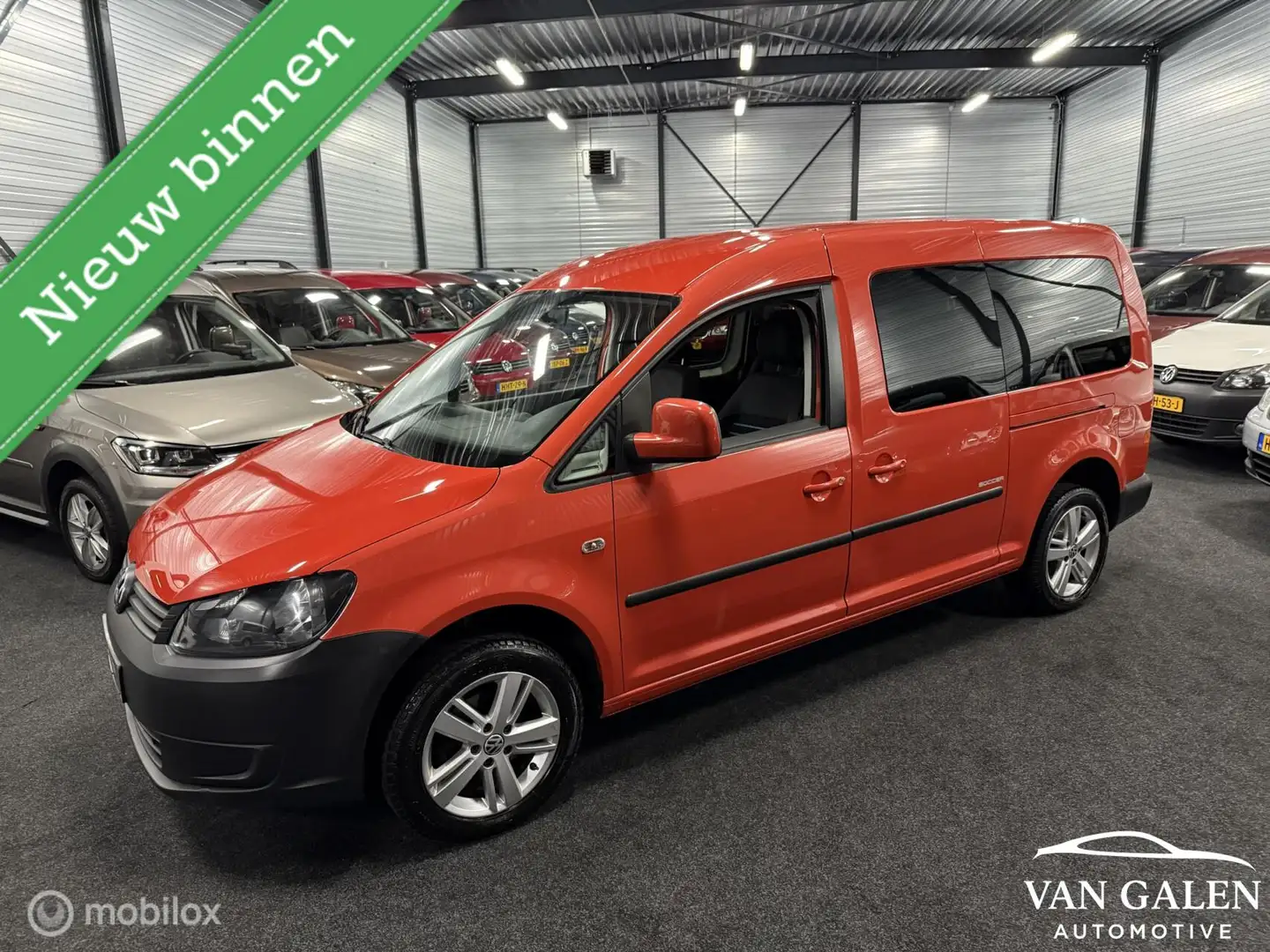Volkswagen Caddy Maxi 1.2 TSI 2014 Soccer Airco|16”|4S| Naranja - 1