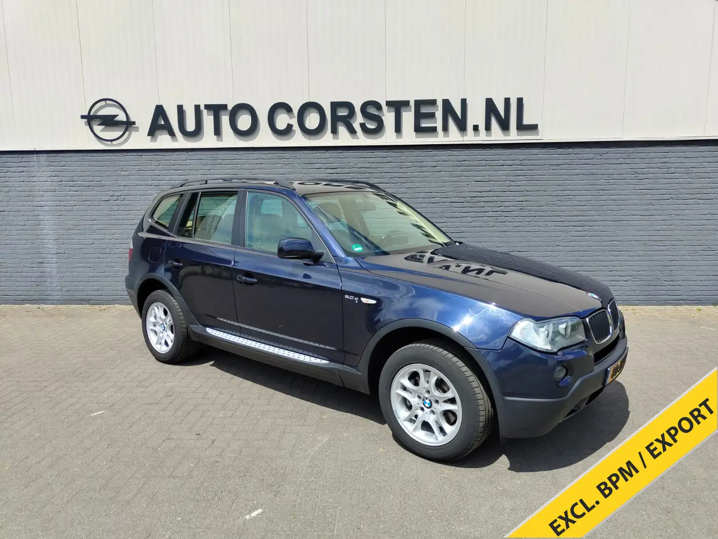 BMW X3 2.0D 177PK Navi Airco Leder Camera Cruise Control Blauw - 2