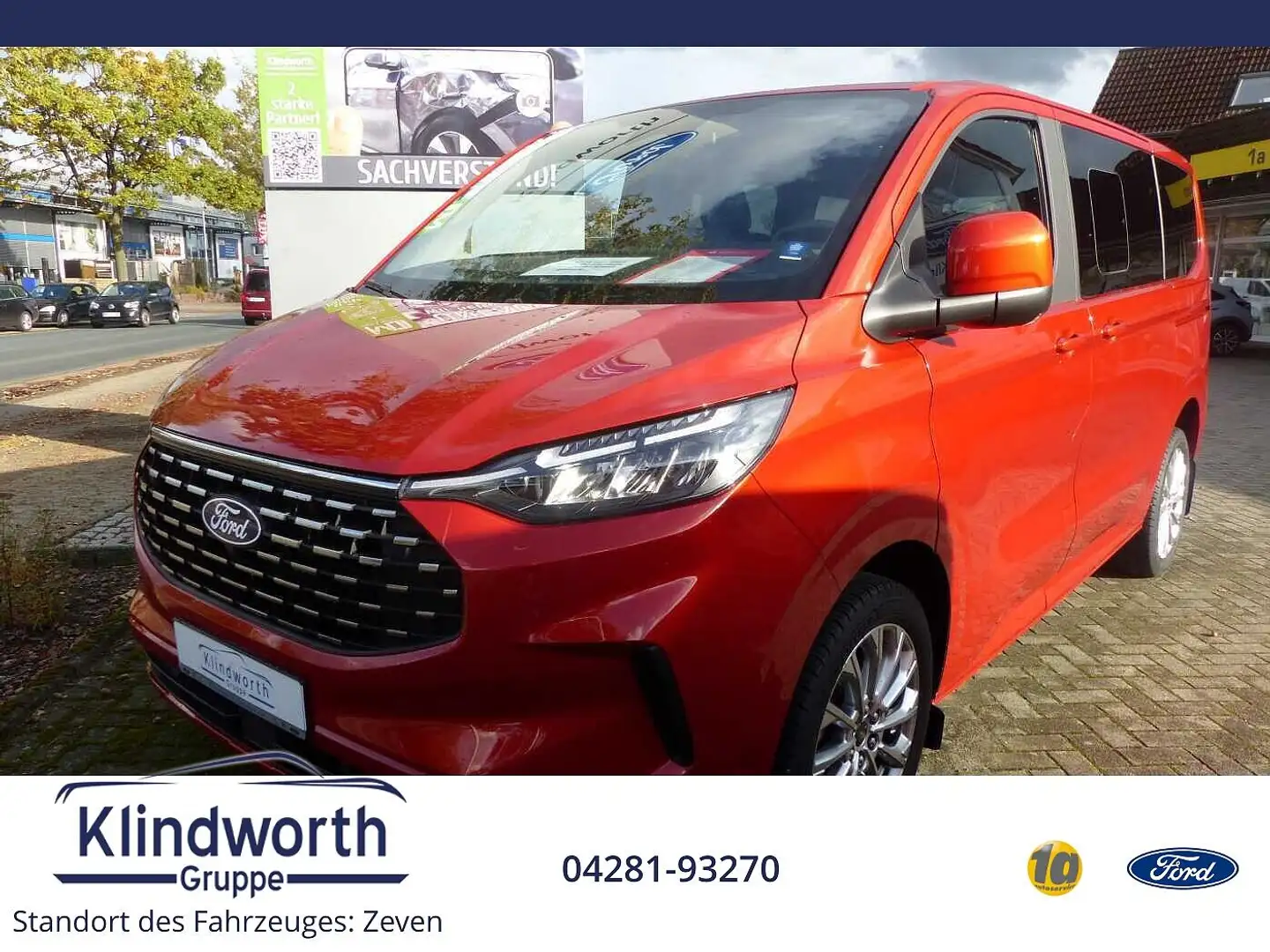 Ford Tourneo Custom 2.0 EcoBlue L1 Titanium Navi,ACC Rosso - 1