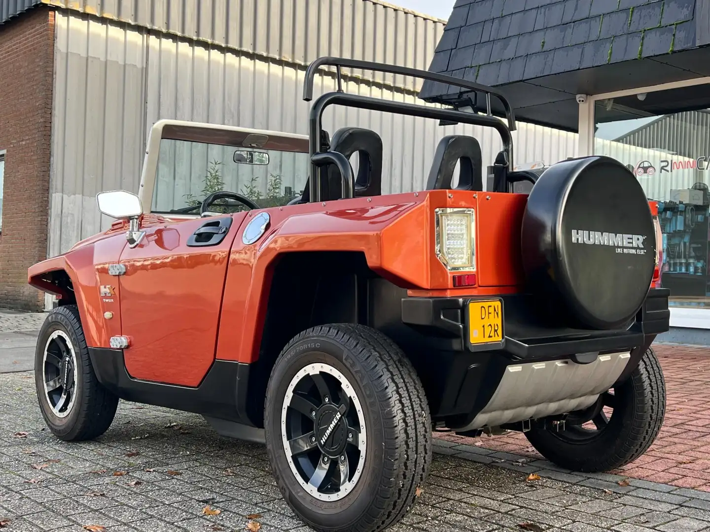 HUMMER HX MINI cabrio brommobiel Aixam | 2015 | Elektirsch 4 Orange - 2