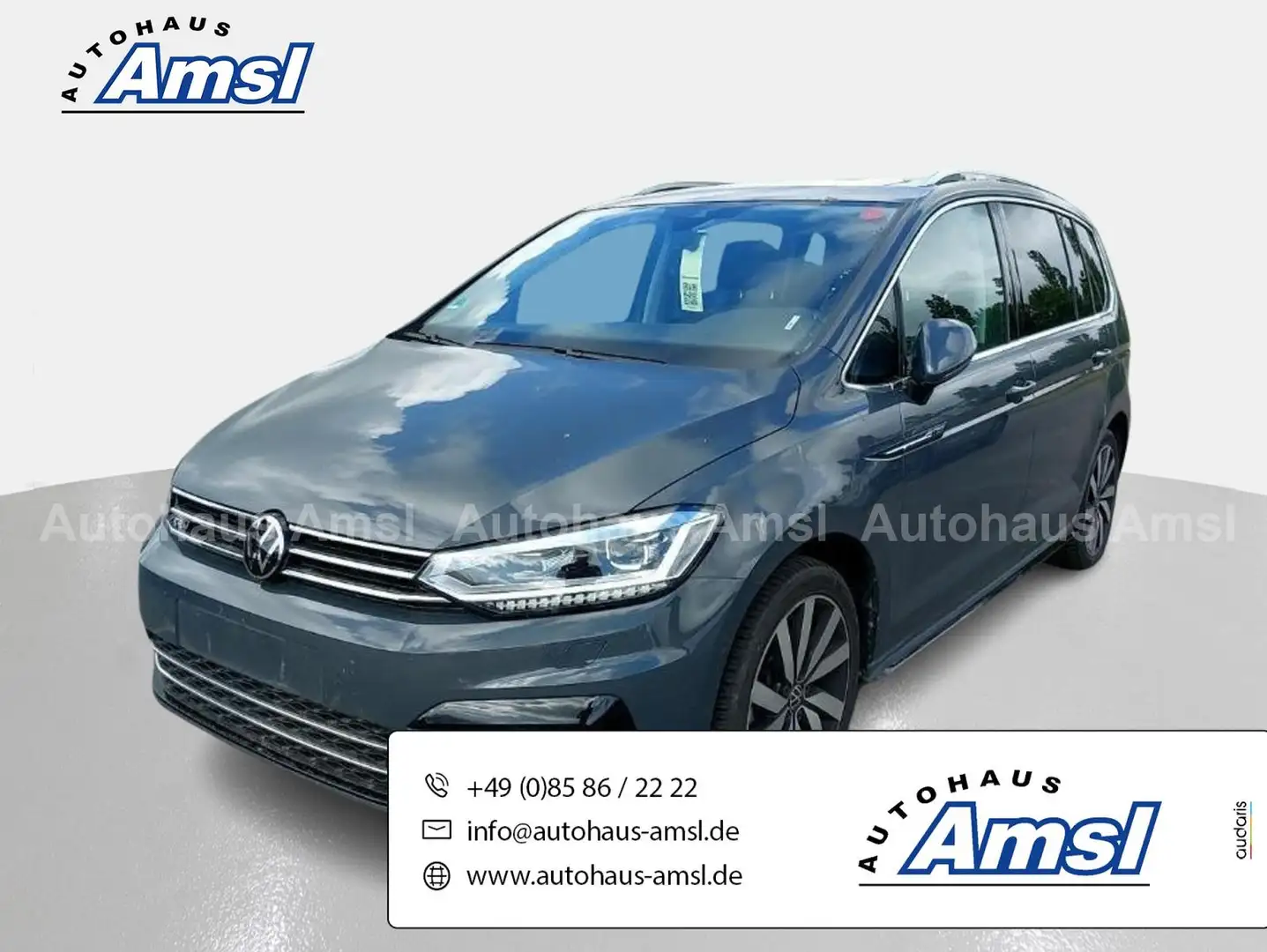 Volkswagen Touran 1.5 TSI DSG R-Line*AHK*Pano*Matrix*ACC*IQ Grijs - 1