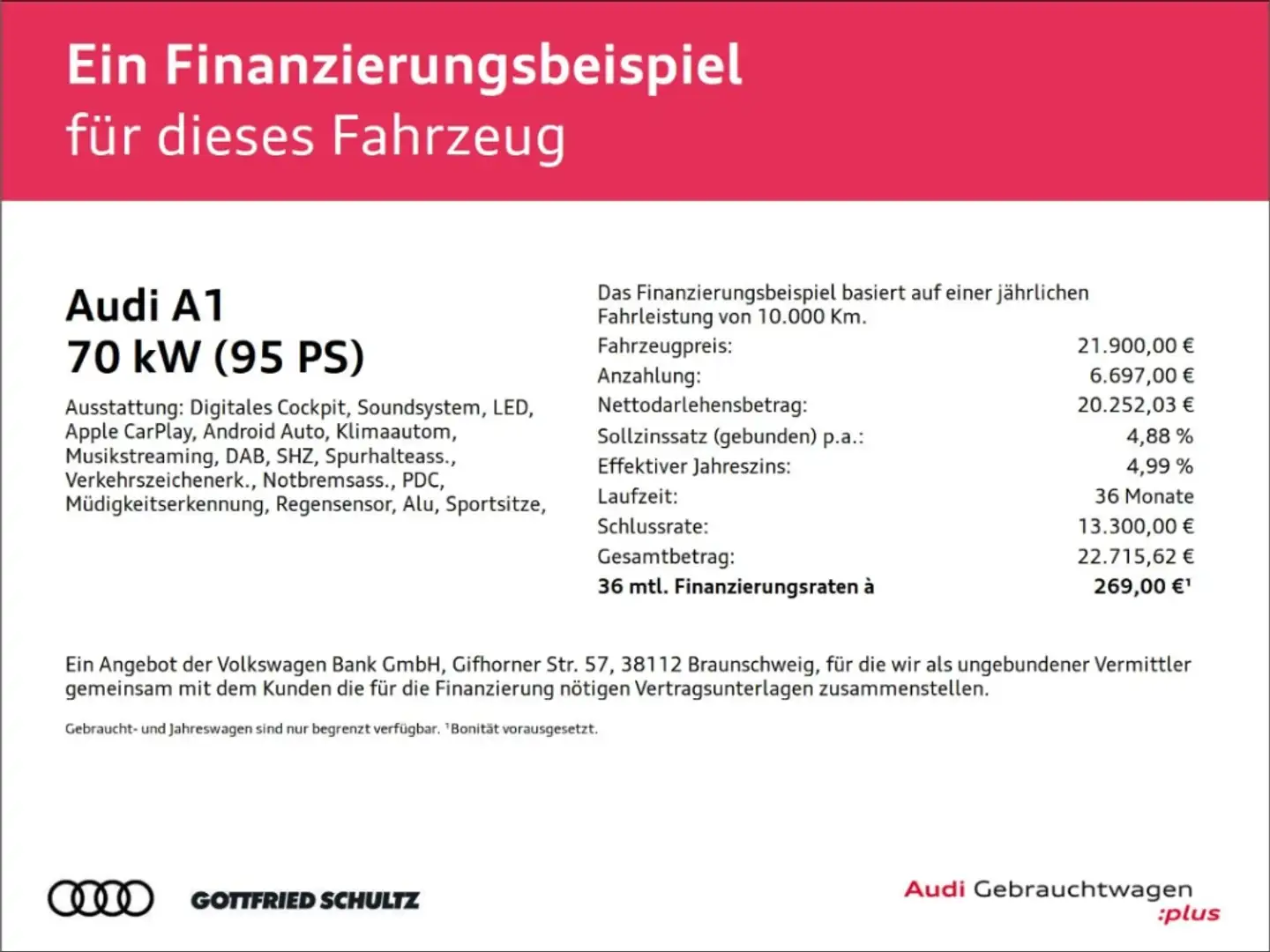 Audi A1 Sportback 25 TFSI advanced VIRTUAL SOUNDSYSTEM LED Schwarz - 2