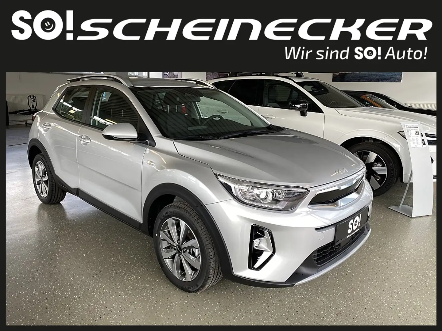Kia Stonic 1,0 TGDI GPF ISG Silber Silber - 1