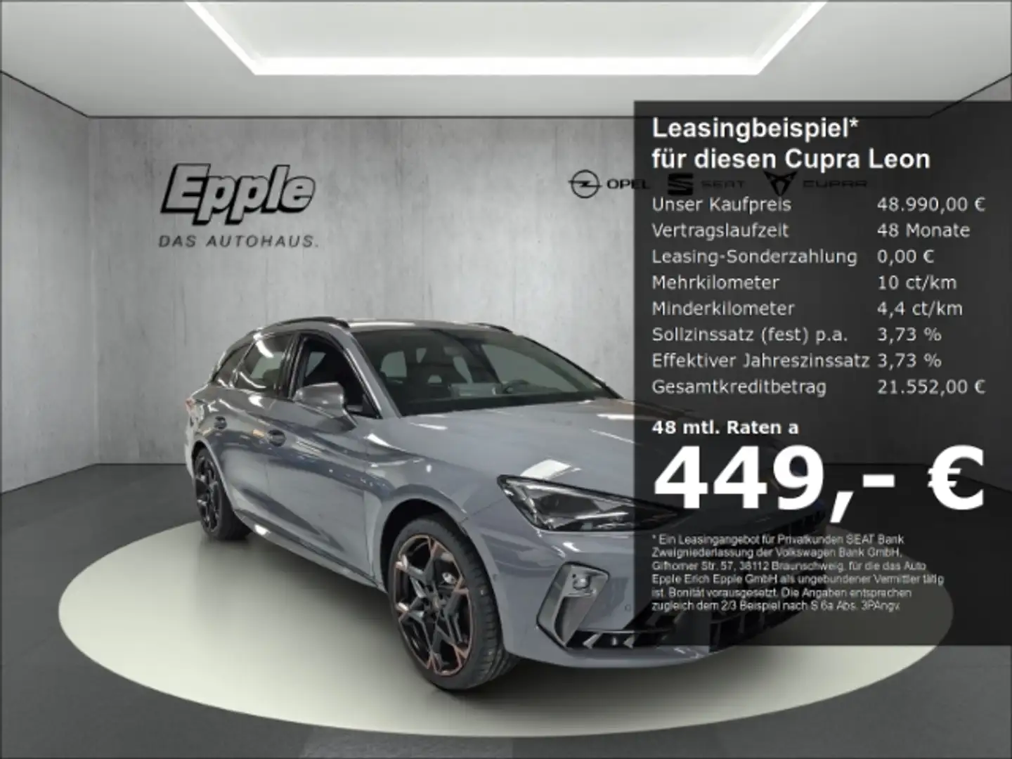 CUPRA Leon Sportstourer VZ 2.0 TSI 245 kW (333 PS) 7-Gang-DSG Grijs - 1