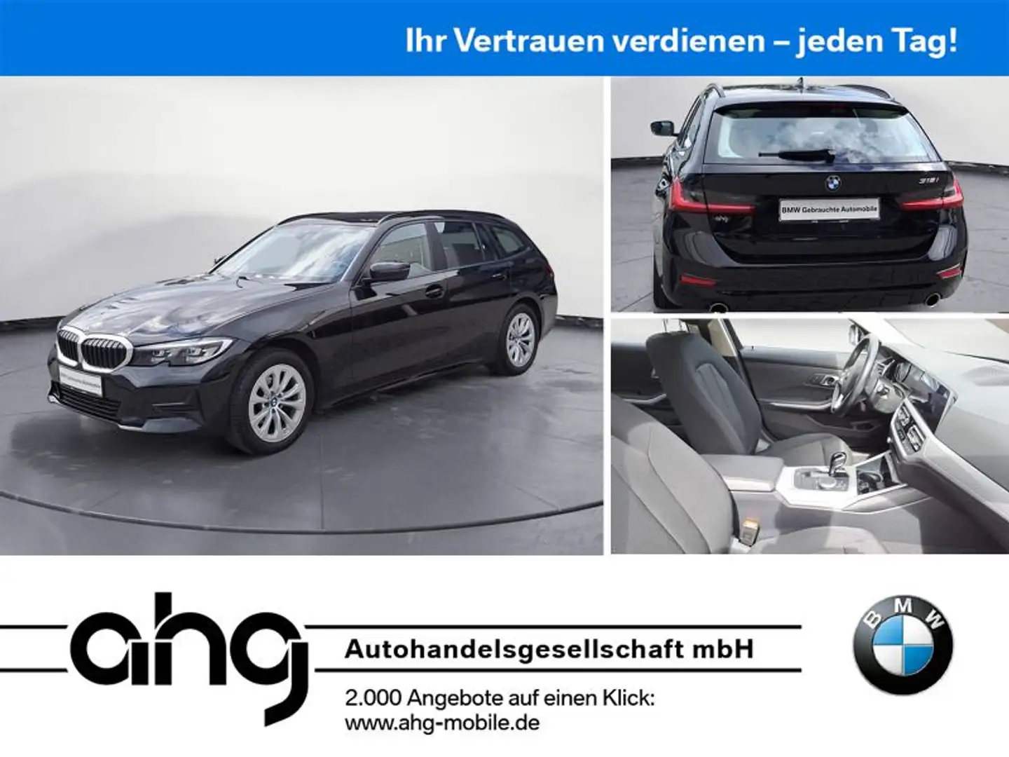 BMW 318 i Touring LED*PDC*SHZ* Schwarz - 1