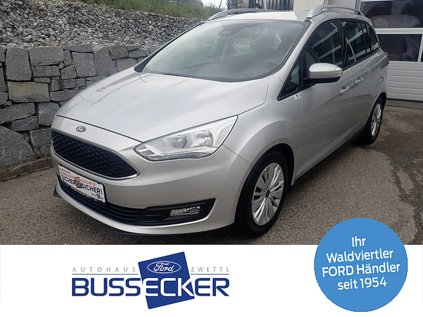 Ford Grand C-Max Trend 1,5 TDCi S/S Powershift Aut. Silber - 1