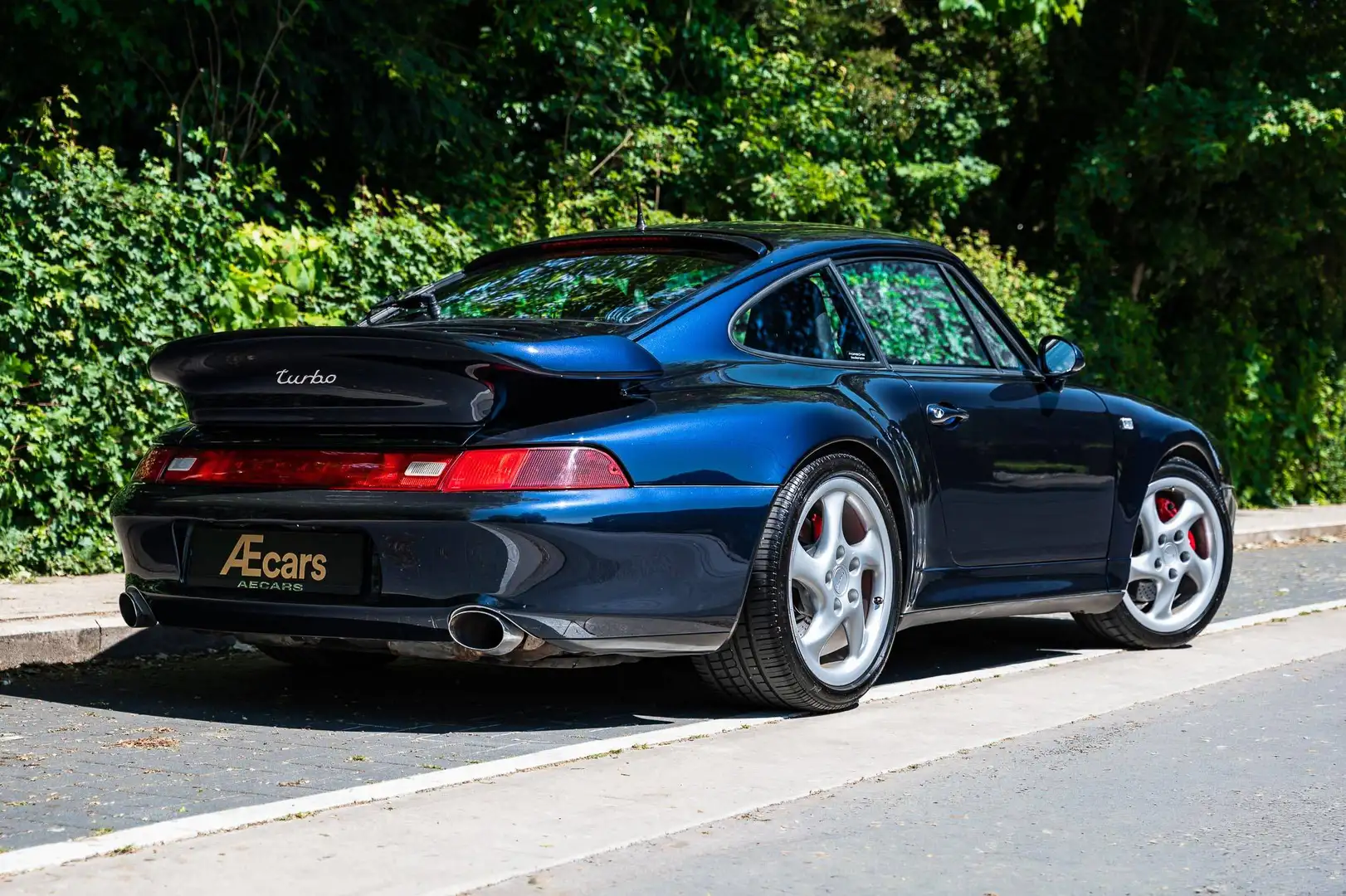 Porsche 993 911 TURBO COUPE / FULL SERVICE / PCCM / CC / MIDNIGHT BLUE Blau - 1