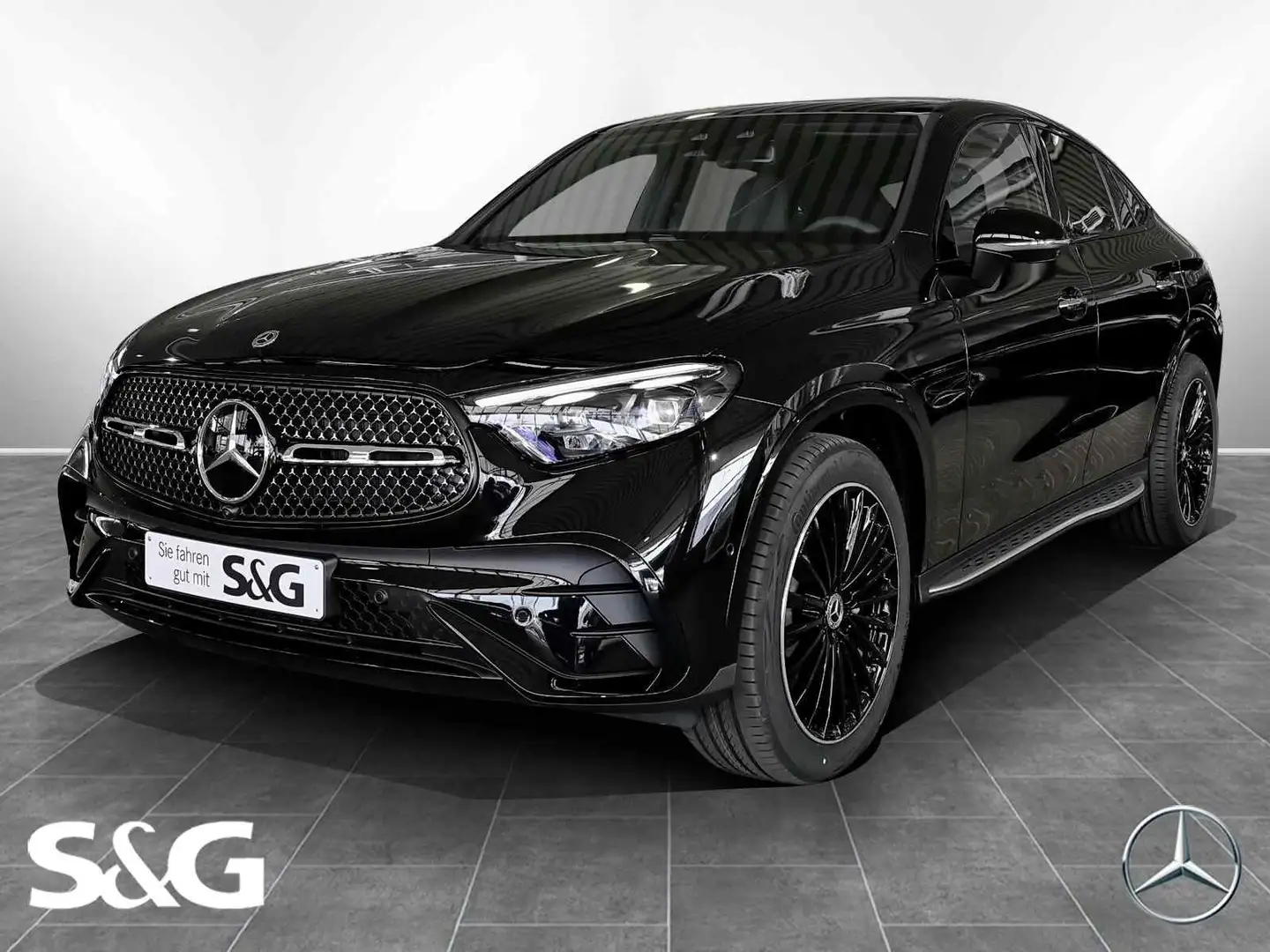 Mercedes-Benz GLC 300 d 4M Coupé AMG Standhz.+DIG-LED+Pano+HUD Noir - 1
