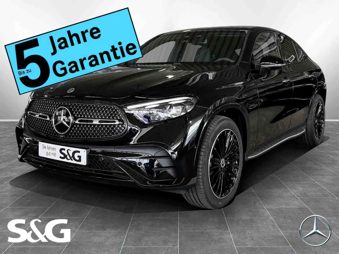 Mercedes-Benz GLC 300 d 4M Coupé AMG Standhz.+DIG-LED+Pano+HUD Schwarz - 1