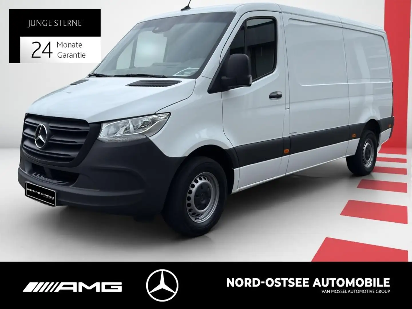 Mercedes-Benz Sprinter 316 L2H1 MBUX 10" KLIMA NAVI KAMERA AHK Wit - 1