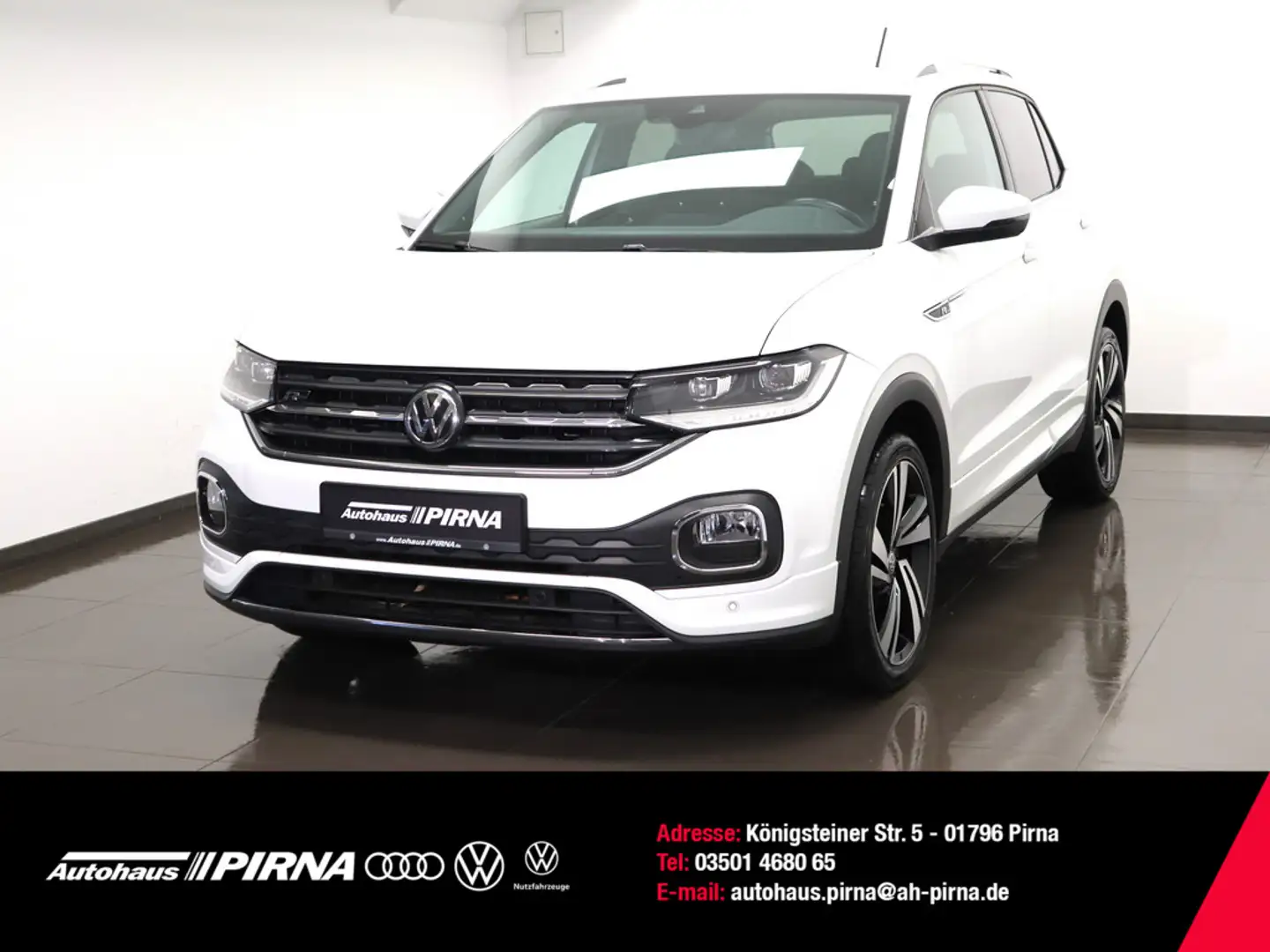 Volkswagen T-Cross 1.0 TSI R-Line LED NAVI Weiß - 1