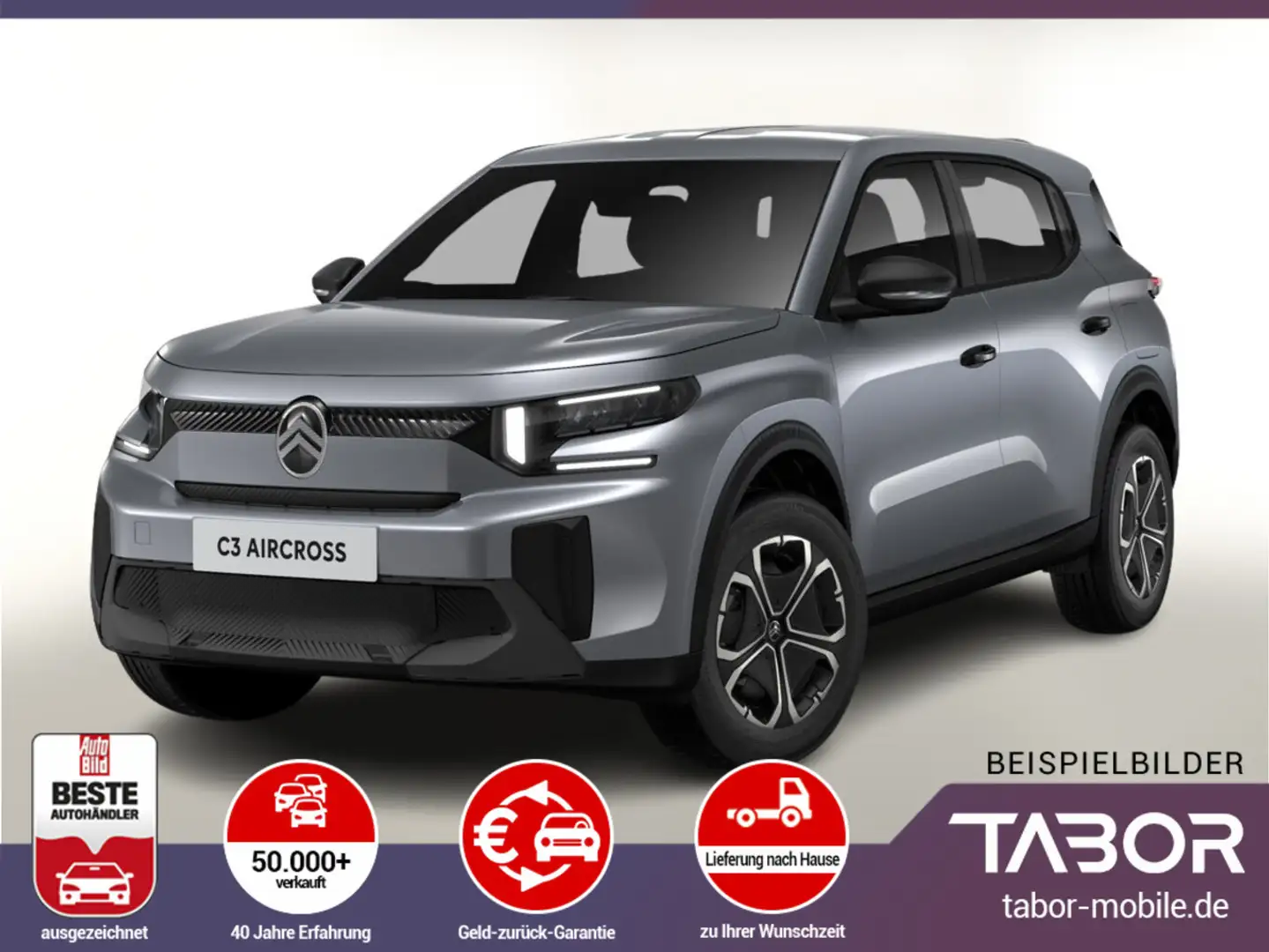 Citroen C3 Aircross 1.2 Turbo 100 YOU Temp LED PDC LaneA Grau - 1