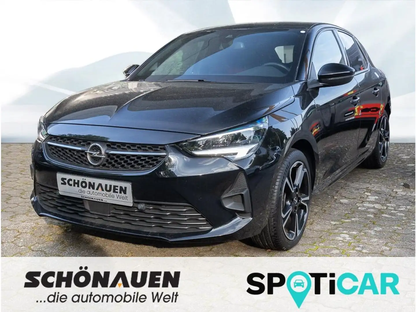 Opel Corsa GS Line 1.2 Turbo +SHZ+HSA+KLIMA+CARPLAY+ Zwart - 1
