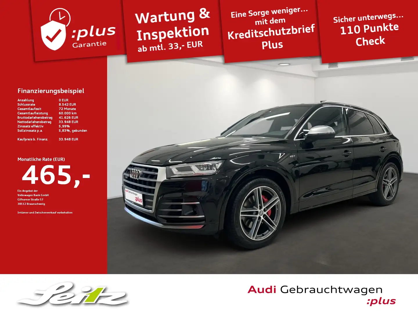 Audi SQ5 3.0 TFSI quattro *B&O*MATRIX*PDC*NAVI* Nero - 1