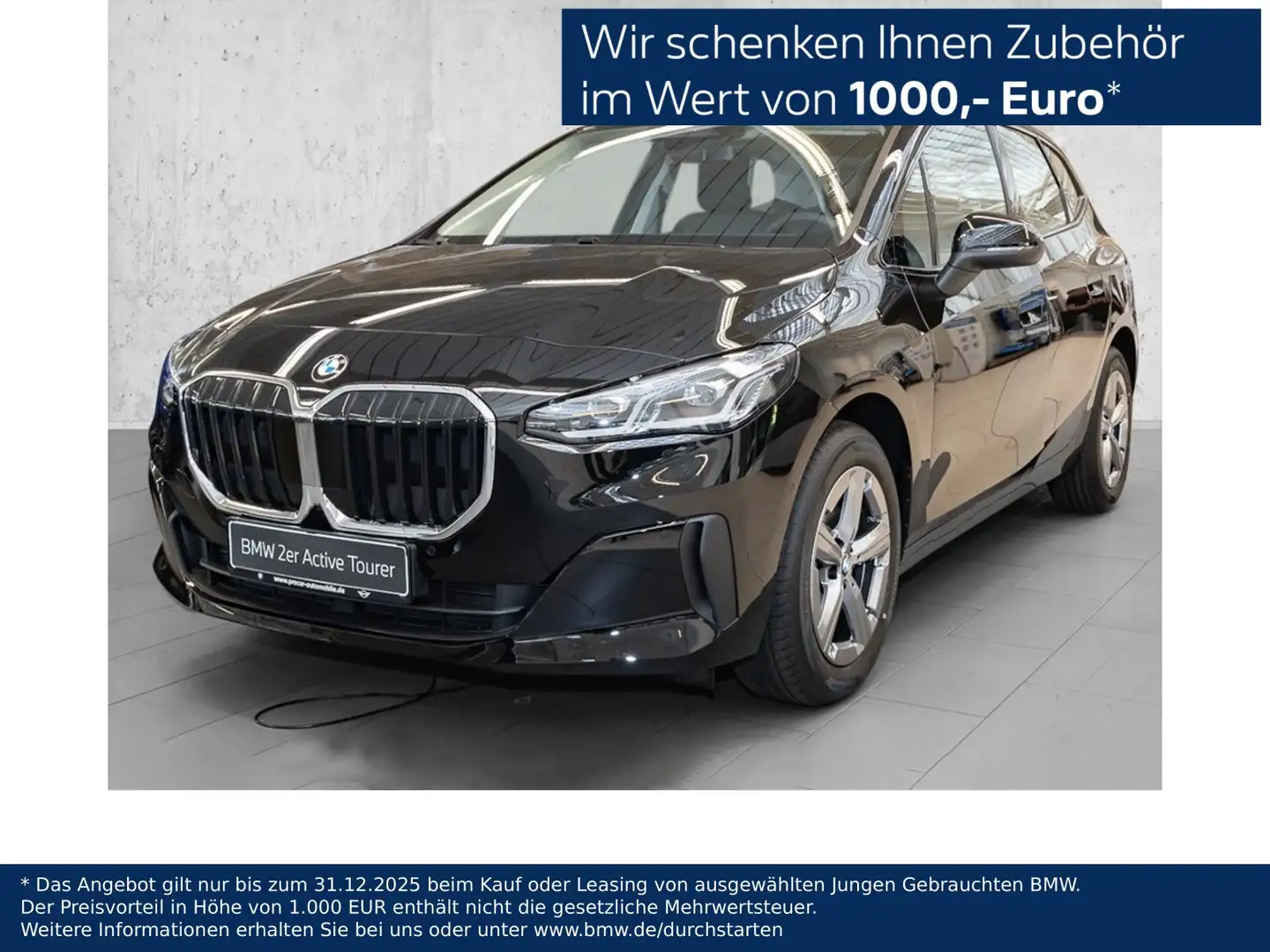 BMW 216 i AHK DA PA RFK PDC LED Klima DAB Schwarz - 1