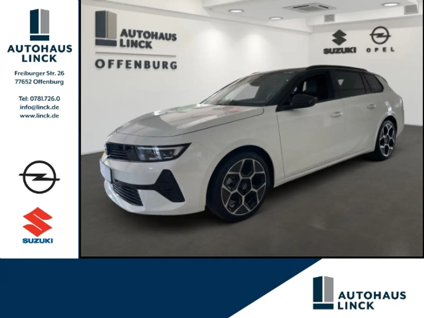 Opel Astra Sports Tourer GS Line 1.2 Turbo EU6e *Navi*LED Mat Weiß - 1