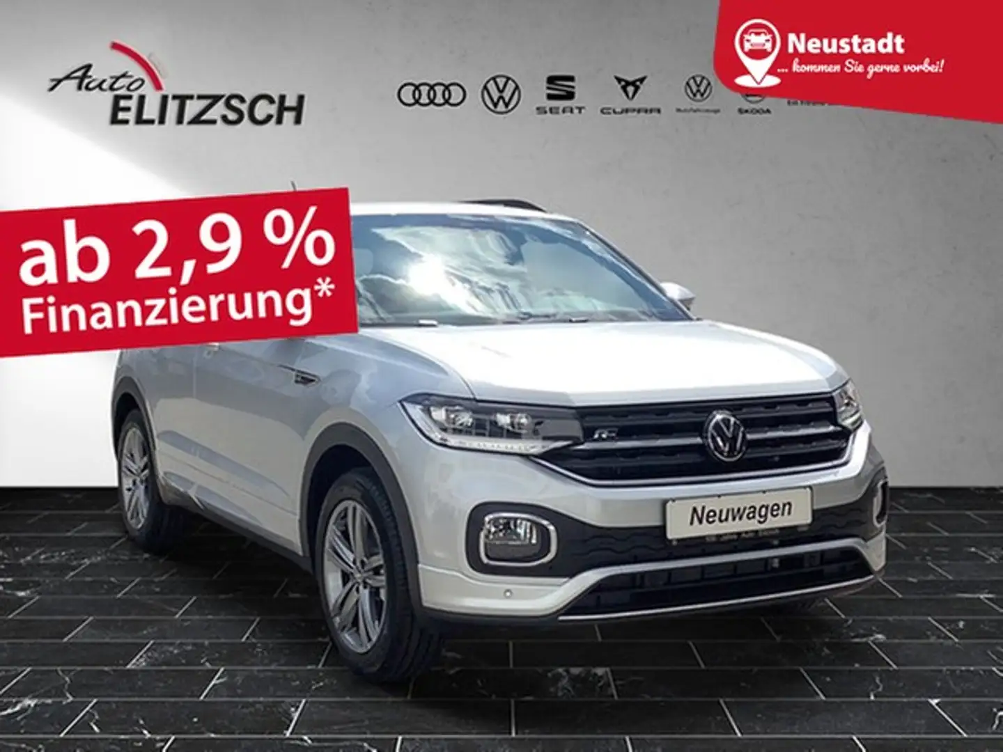 Volkswagen T-Cross TSI R-Line DSG LED ACC Climatronic PDC SH LM Schwarz - 1