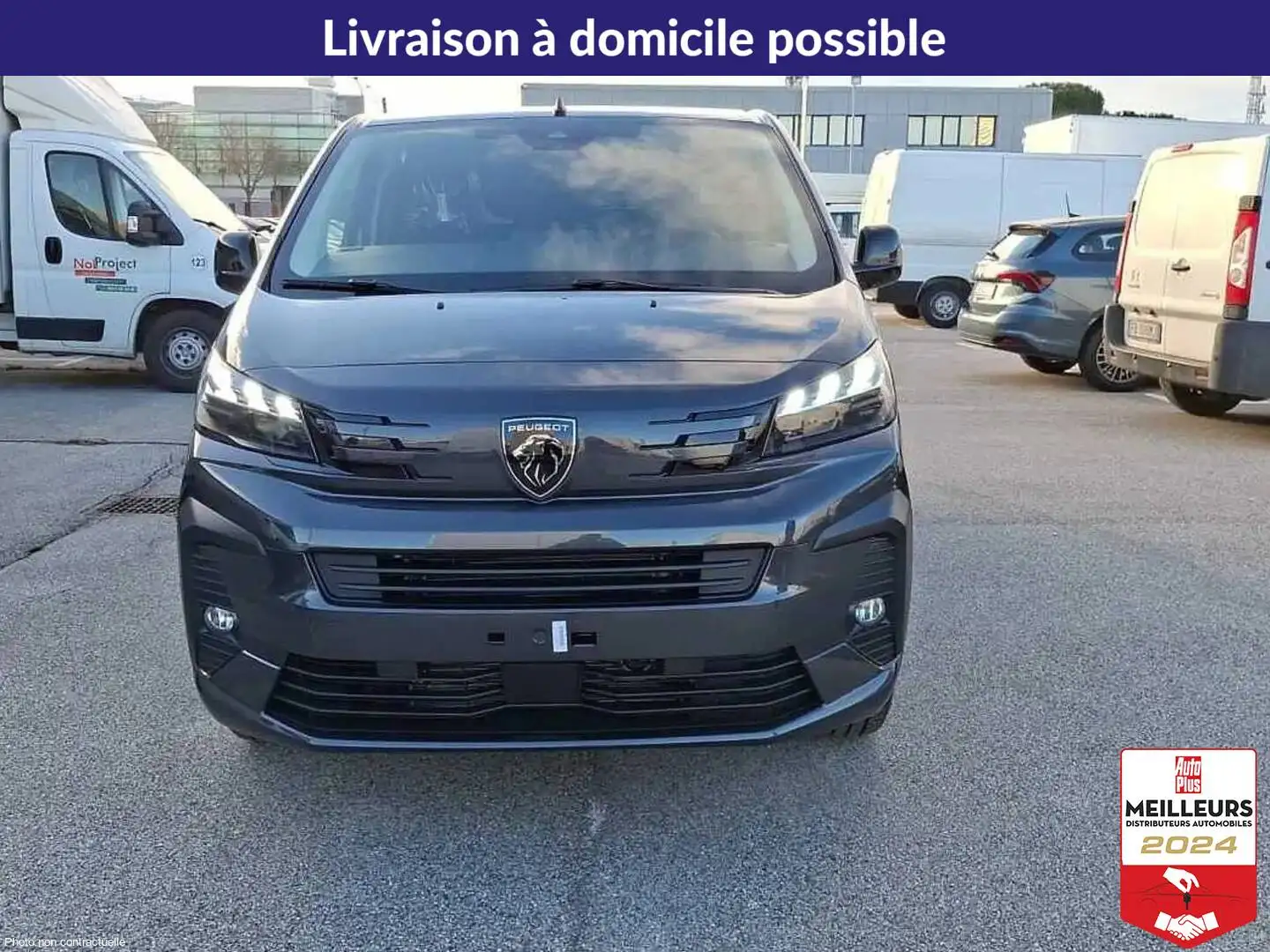 Peugeot Expert M BlueHDI 180 S\u0026S EAT8 +Webasto +Portes AR vi Gris - 1