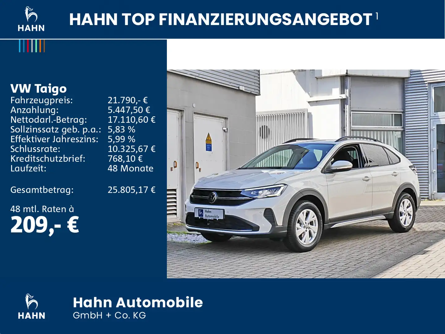 Volkswagen Taigo Life 1,0 l TSI OPF 70 kW  Ganzjahresreifen Grau - 2