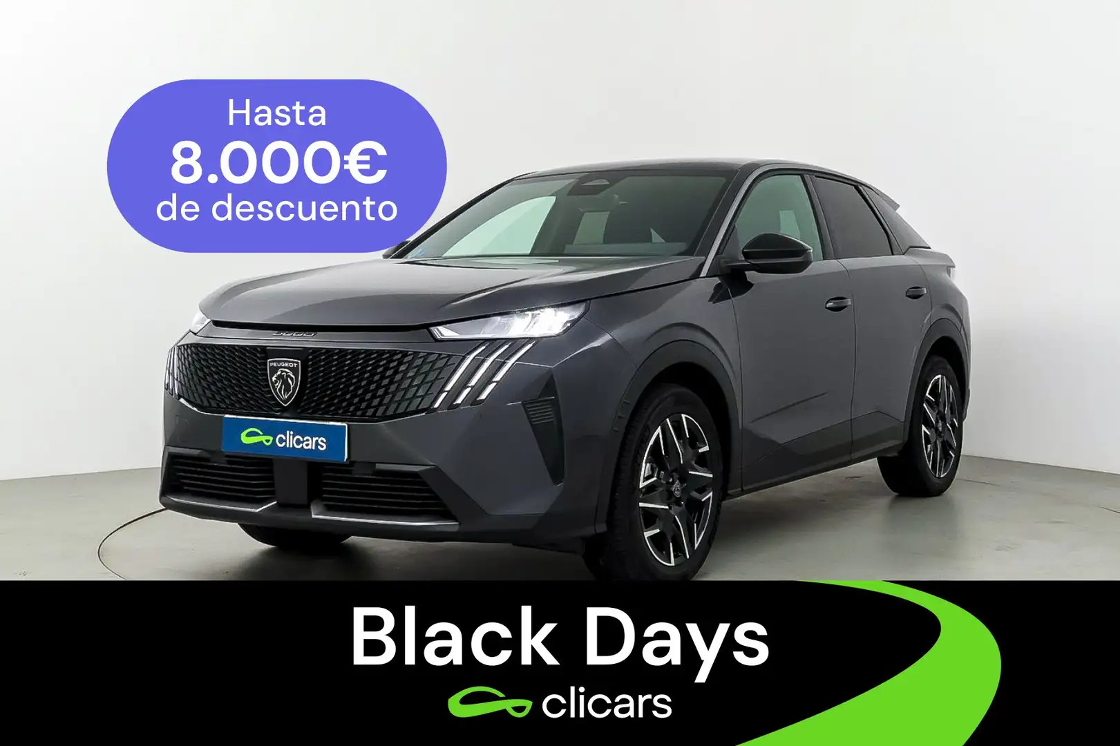 Peugeot 3008 Hybrid 136 Allure eDCS6 Gris - 1