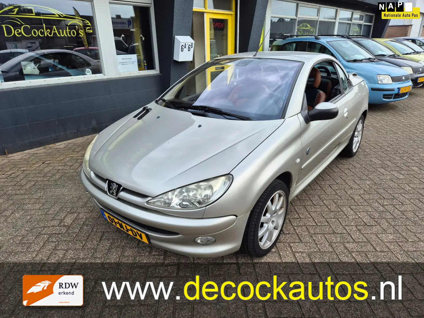 Peugeot 206 CC 1.6-16V Roland Garros/LEDER Grijs - 1