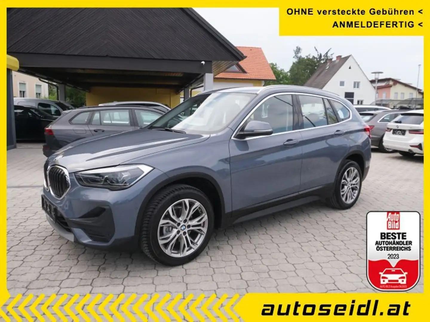 BMW X1 sDrive16d *18"ALU+LED+NAVI* Gris - 1