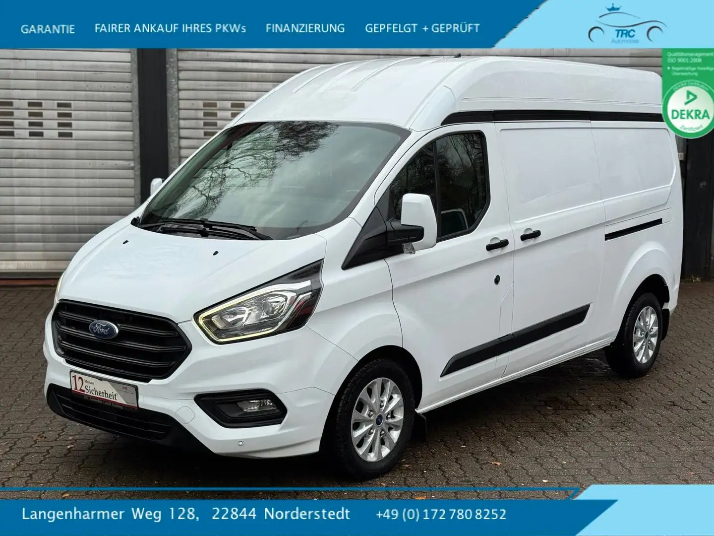 Ford Transit Custom Kasten 300 L2H2 Trend Blanc - 1
