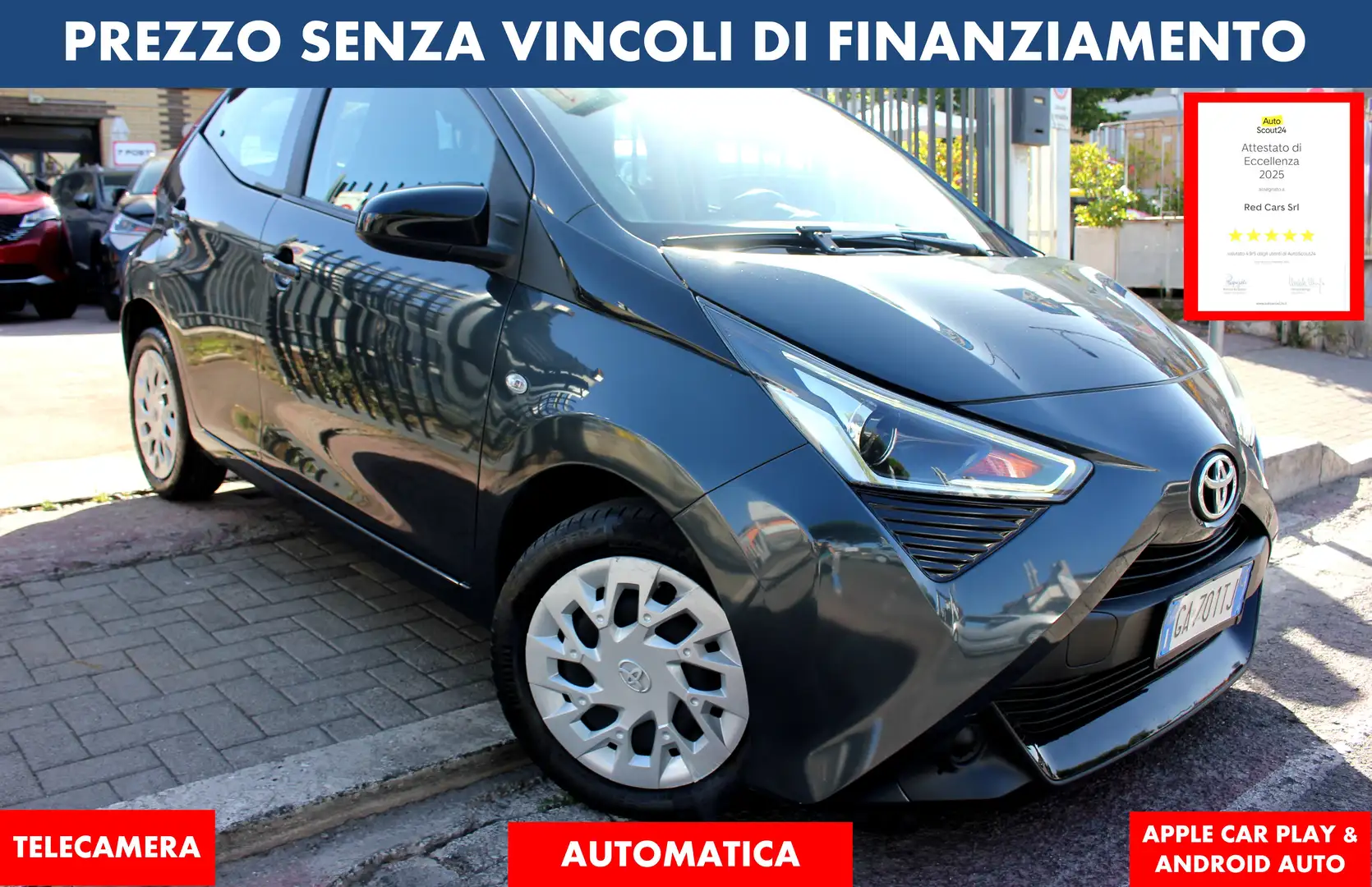Toyota Aygo 1.0 AUTOMATICA *PREZZO VERO* TELECAMERA UNIPRO - 1
