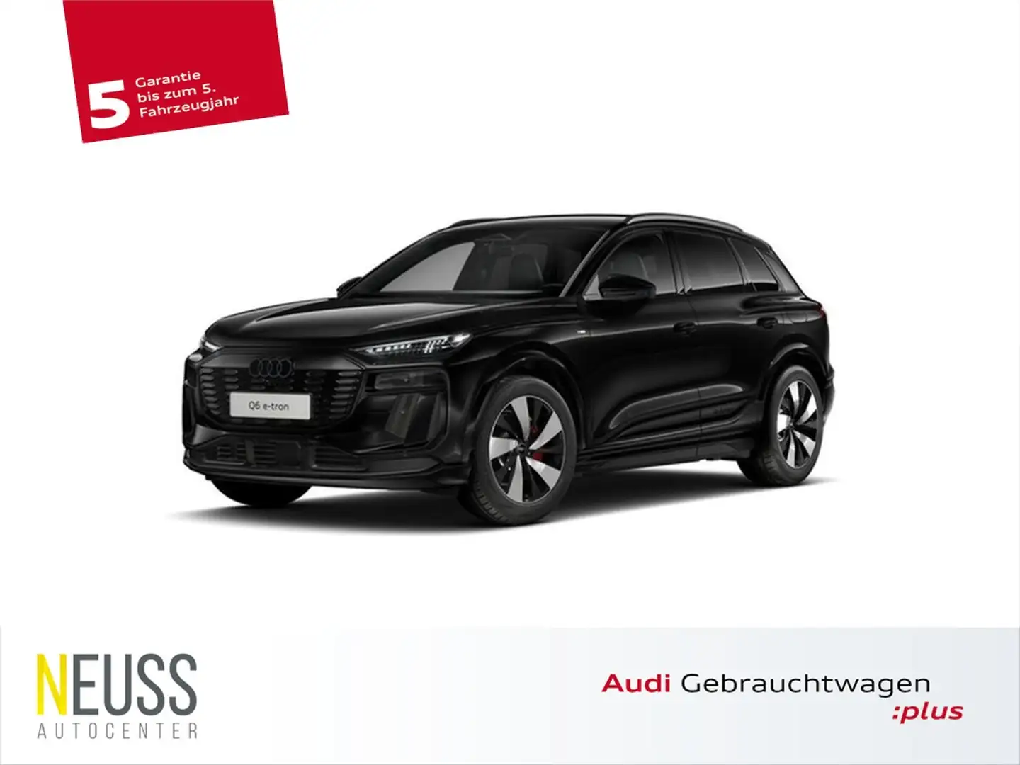 Audi Q6 e-tron quattro 285 kW S line 360°+MATRIX+ACC+ Schwarz - 1