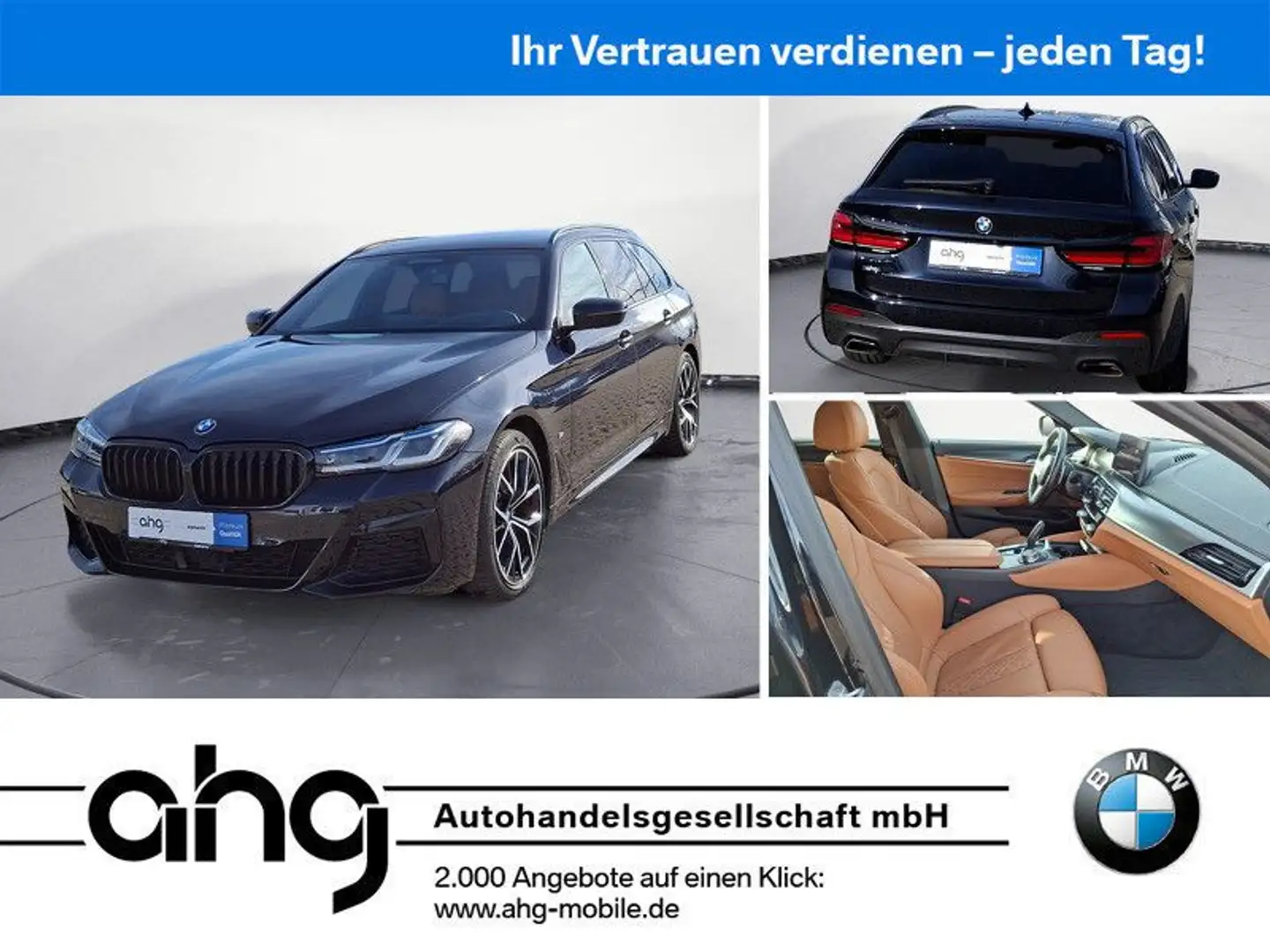 BMW 520 d xDrive Touring M Sport, AHK, Innovationsp. Schwarz - 1