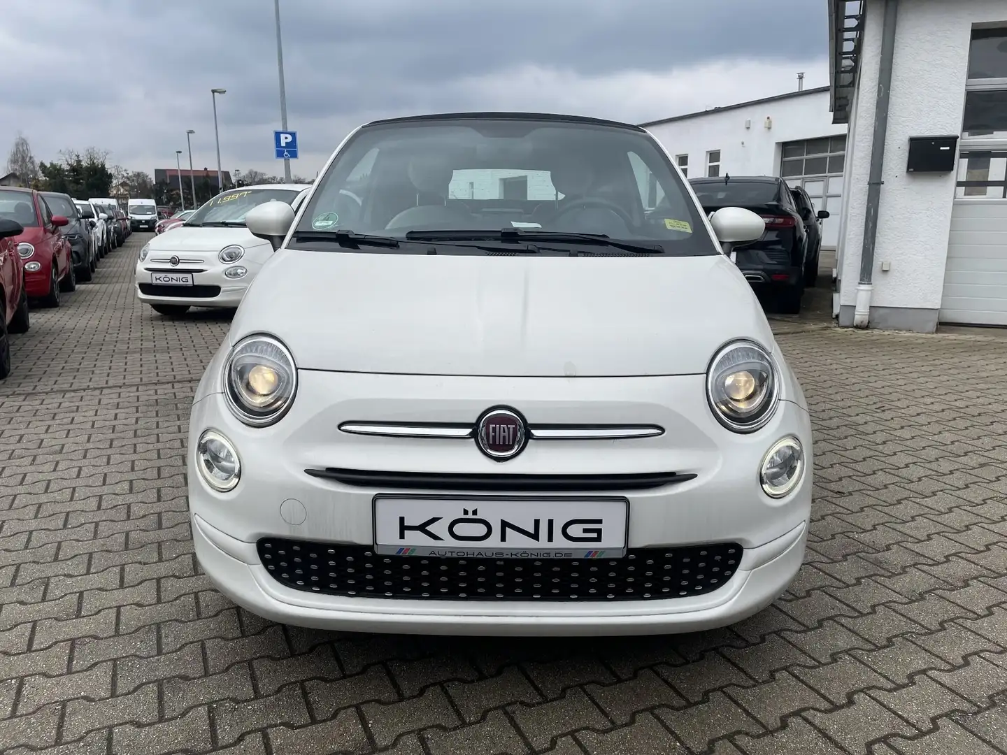 Fiat 500C 1.0 Cabrio DolceVita Klima*Carplay*Tempomat Wit - 2