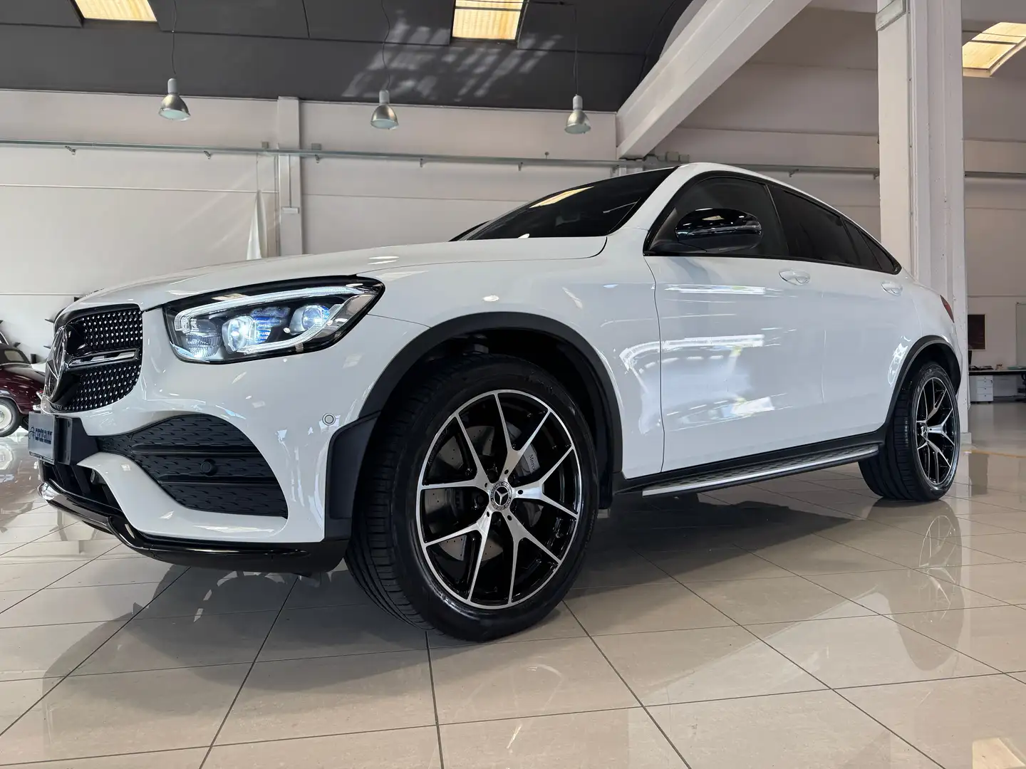 Mercedes-Benz GLC 220 d Coupé Premium Plus 4 Matic TETTO PEDANE 20'' Bianco - 1