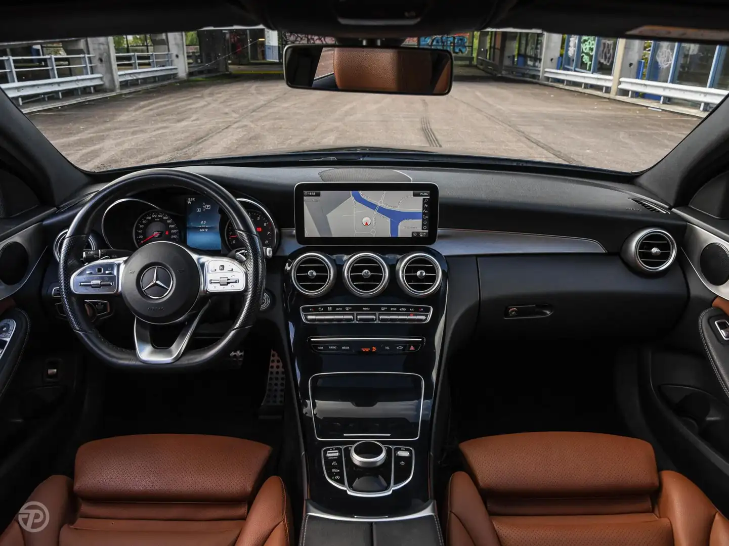 Mercedes-Benz C 160 Business Solution AMG | Panoramadak | Leder | LED Azul - 2