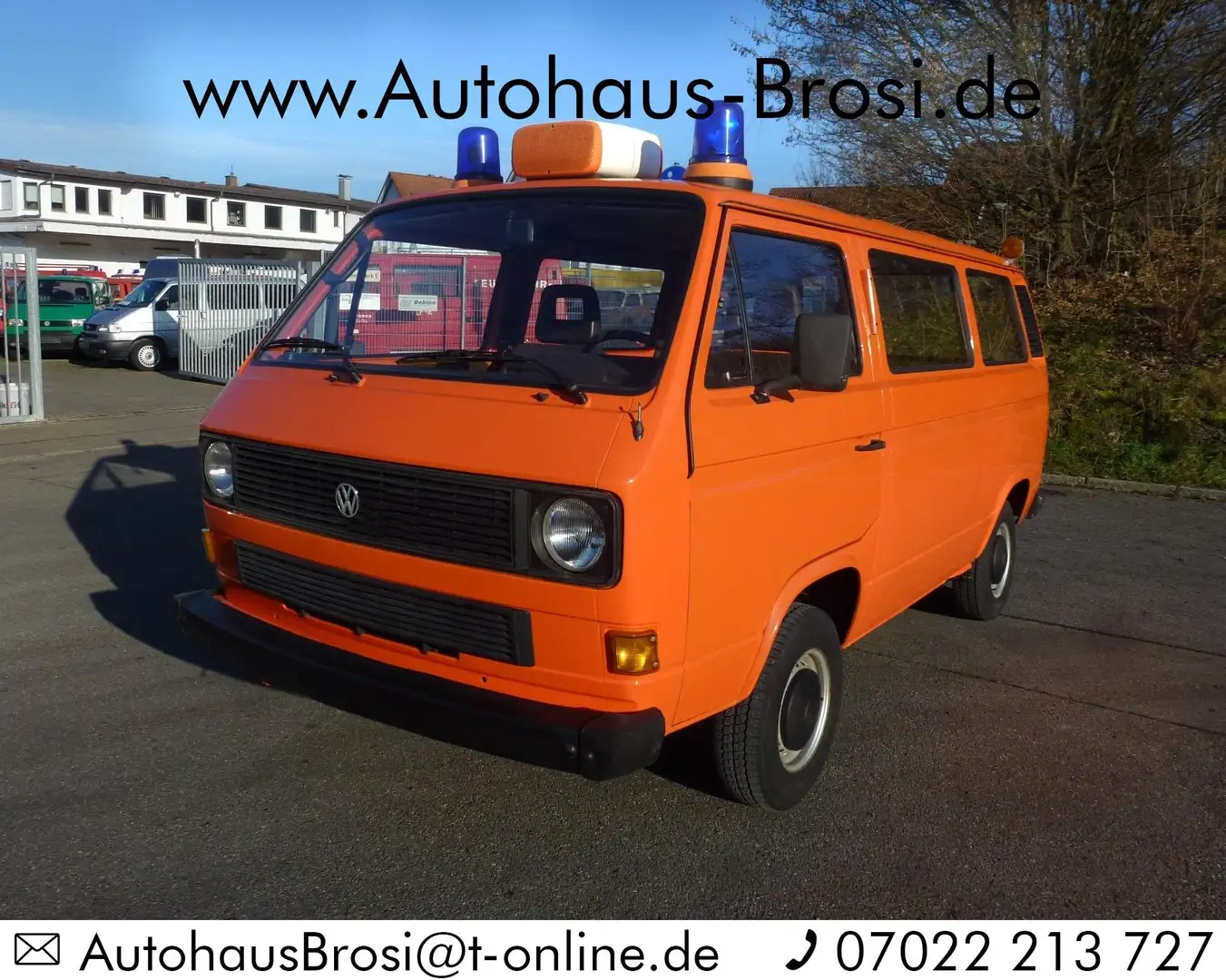 Volkswagen T3 T3 Diesel 1.Hd nur 56 tkm * Oldtimer * Garantie Orange - 1