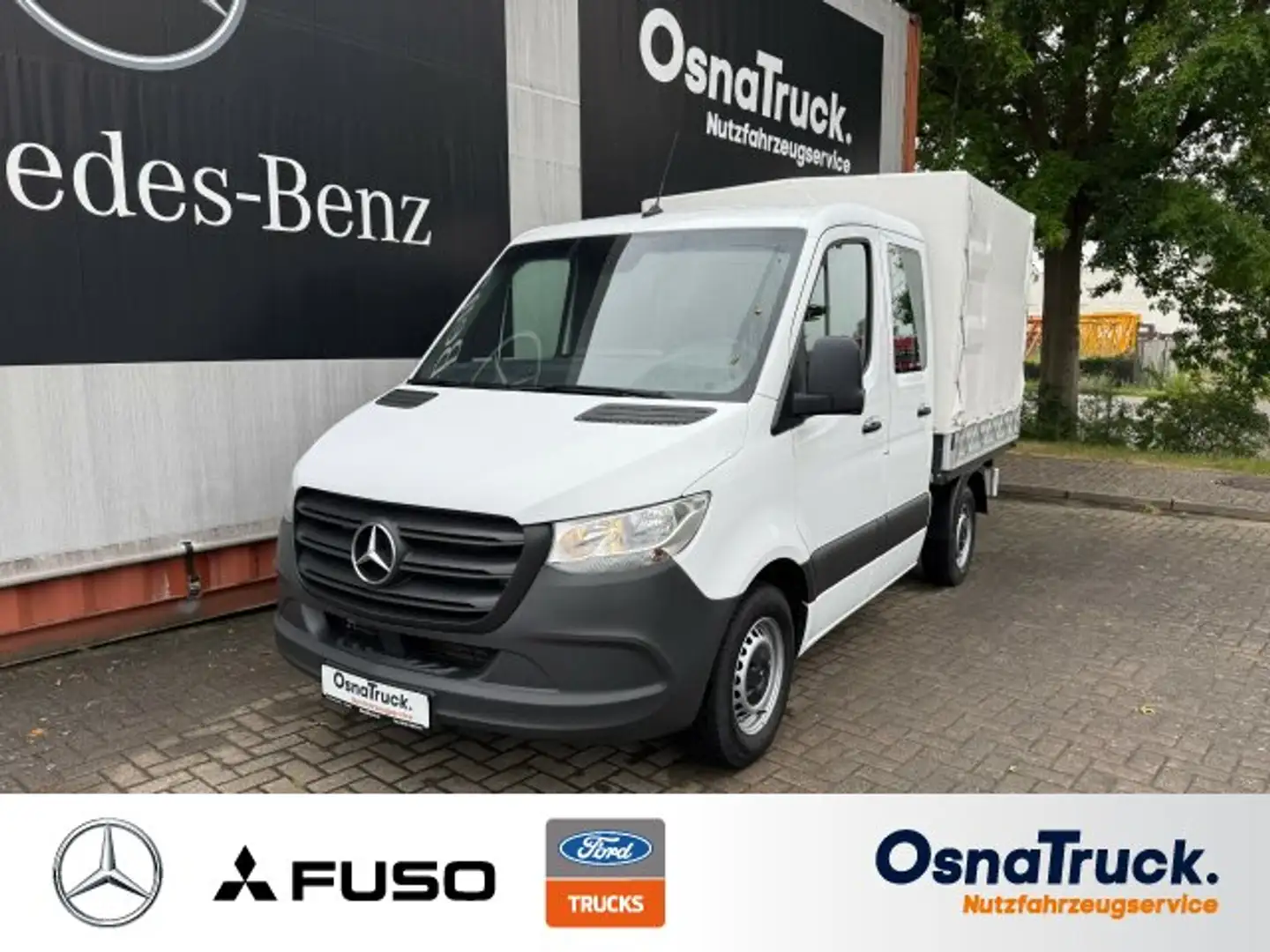 Mercedes-Benz Sprinter 215 CDI Doka Pritsche/Plane, Blanc - 1