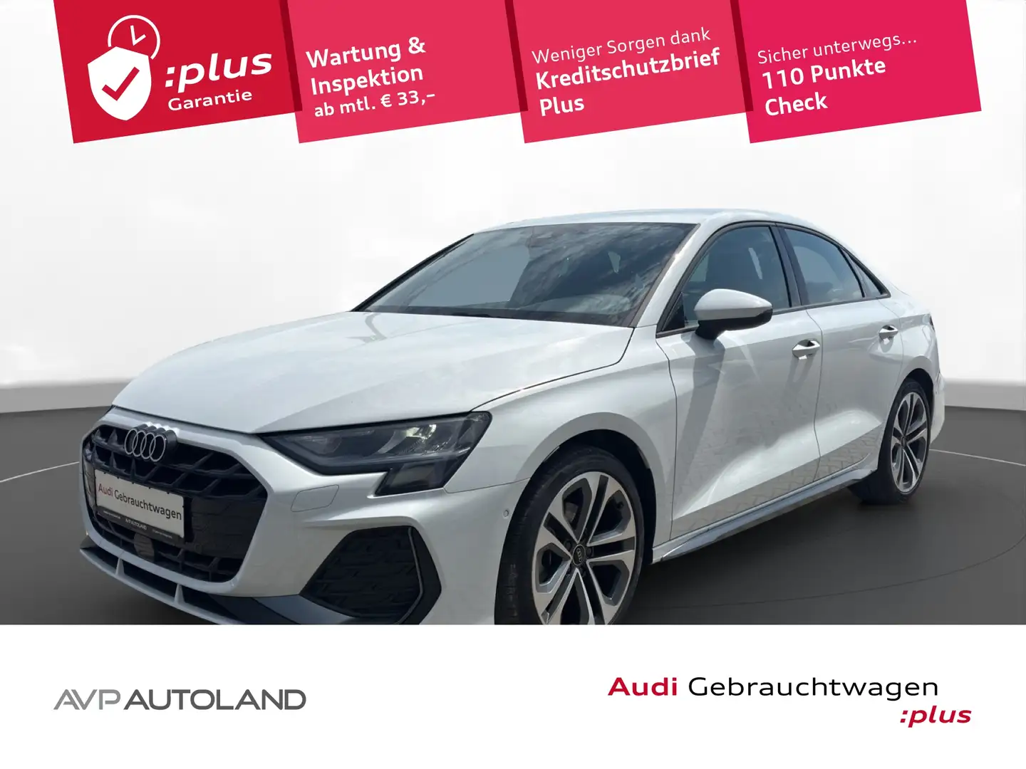 Audi A3 Limousine 35 TFSI S tronic S line Facelift Weiß - 1