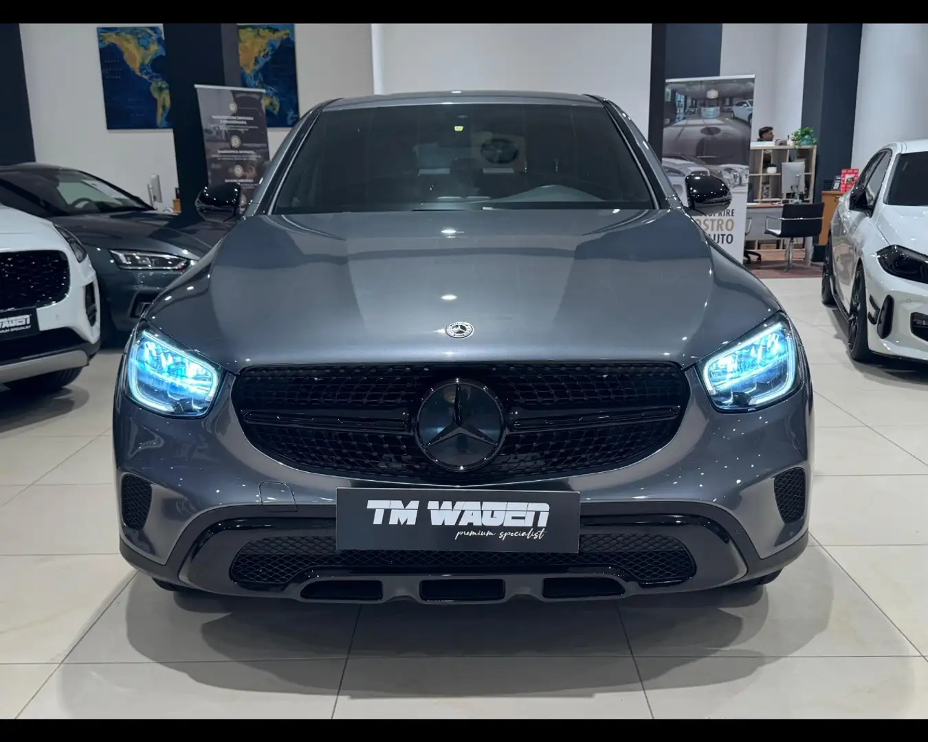 Mercedes-Benz GLC 200 d 4Matic Coupé Premium 4x4 2021 *IVA* Grigio - 2